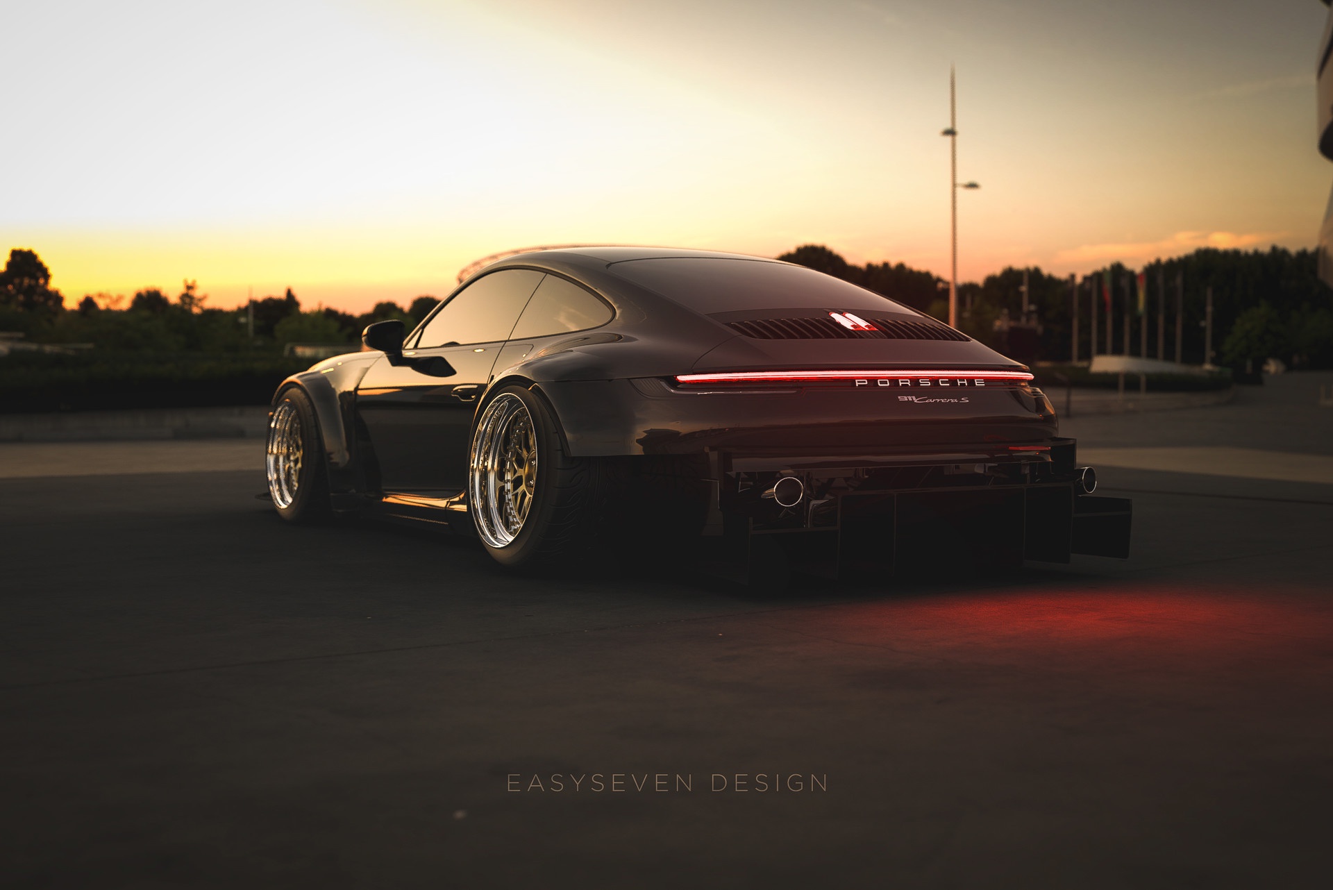Wallpaper, vehicle, car, black cars, Porsche 911 1920x1282