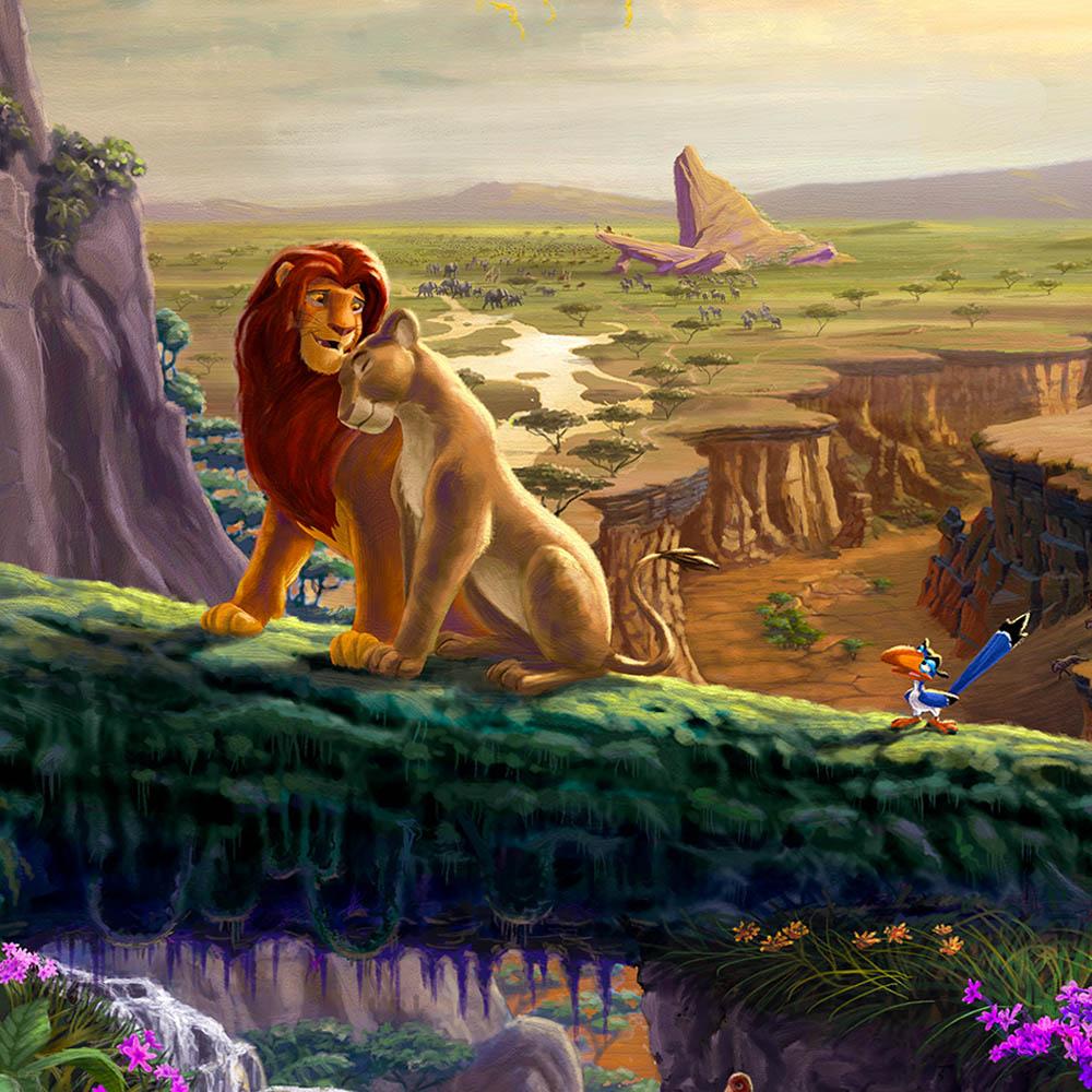 The Lion King Return To Pride Rock. Limited Edition Paper By Thomas Kinkade Studios