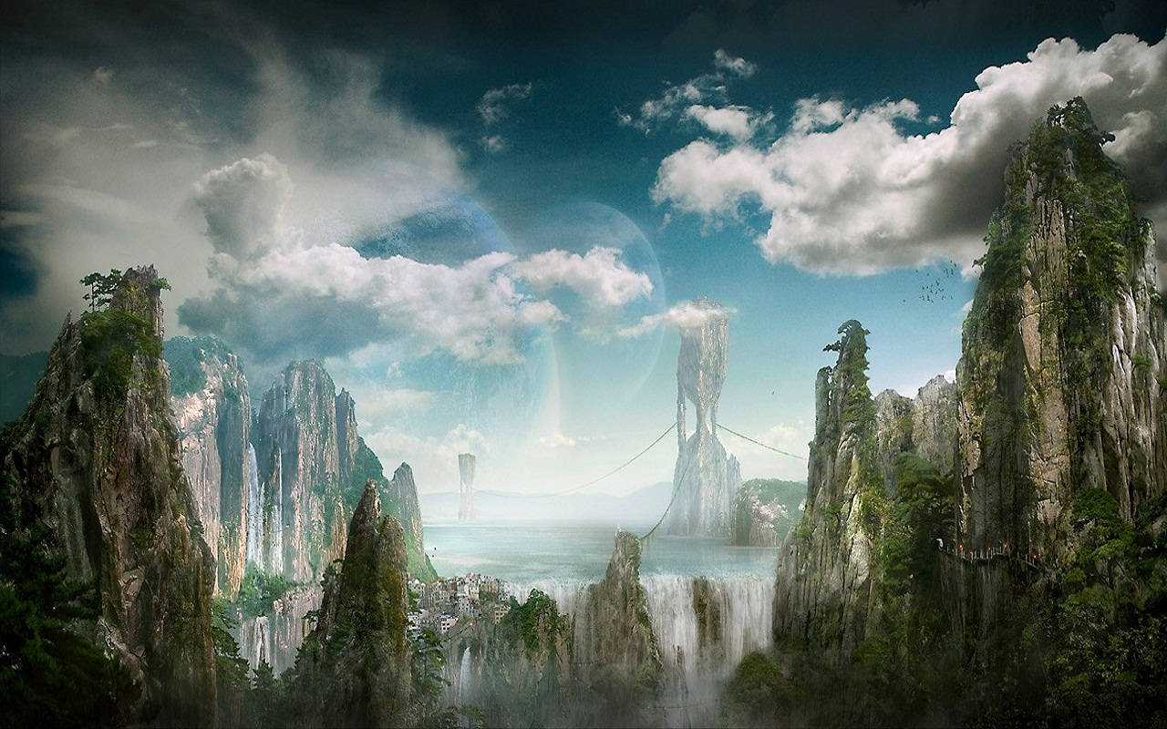 Download Beautiful Fantasy World Wallpaper