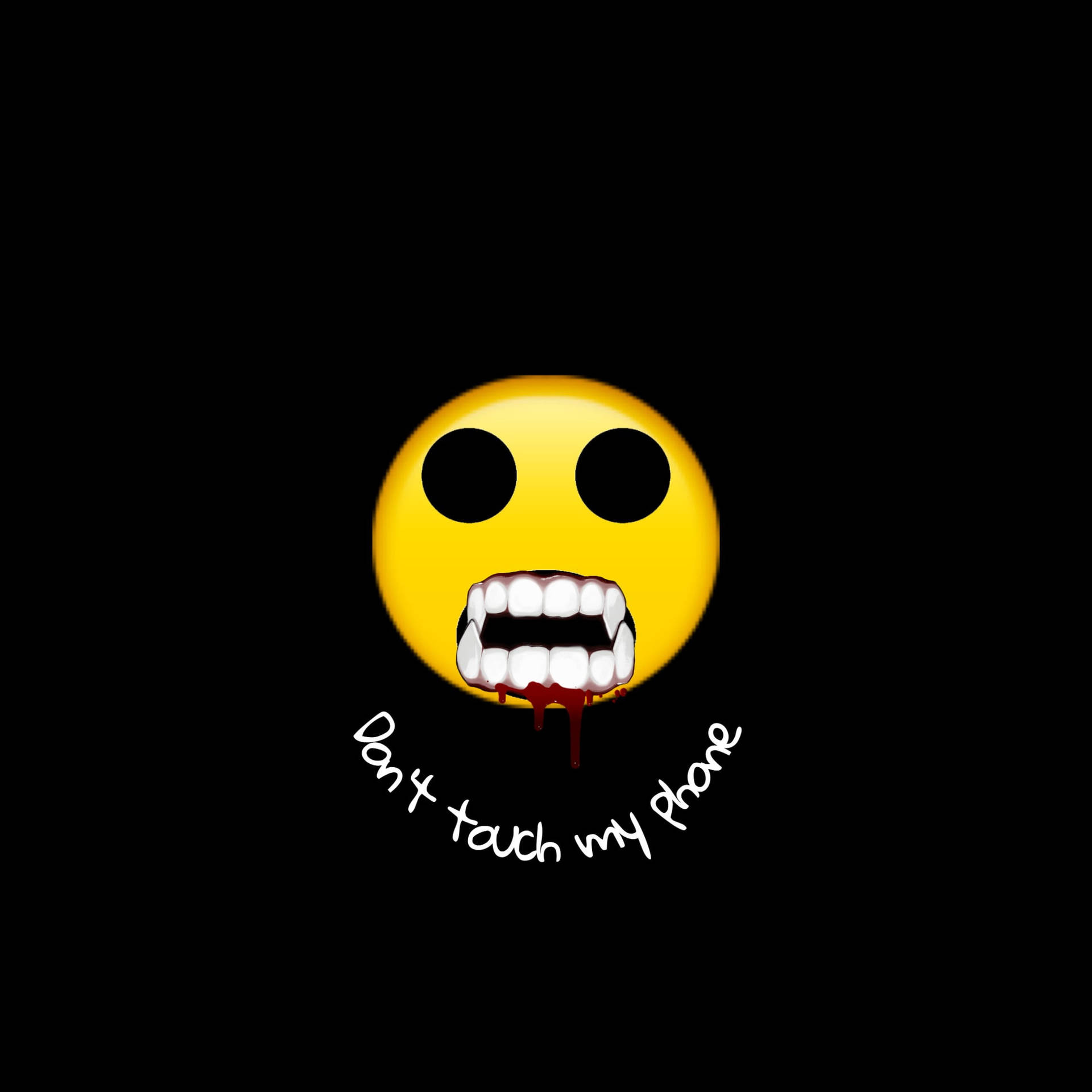 Download Black Emoji Forget Everything Wallpaper