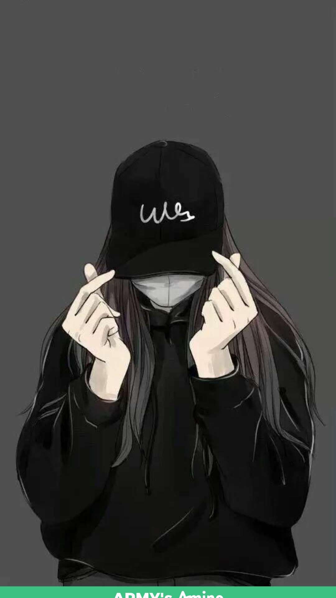 Hoodie Anime Girl Wallpaper for iPhone and Android