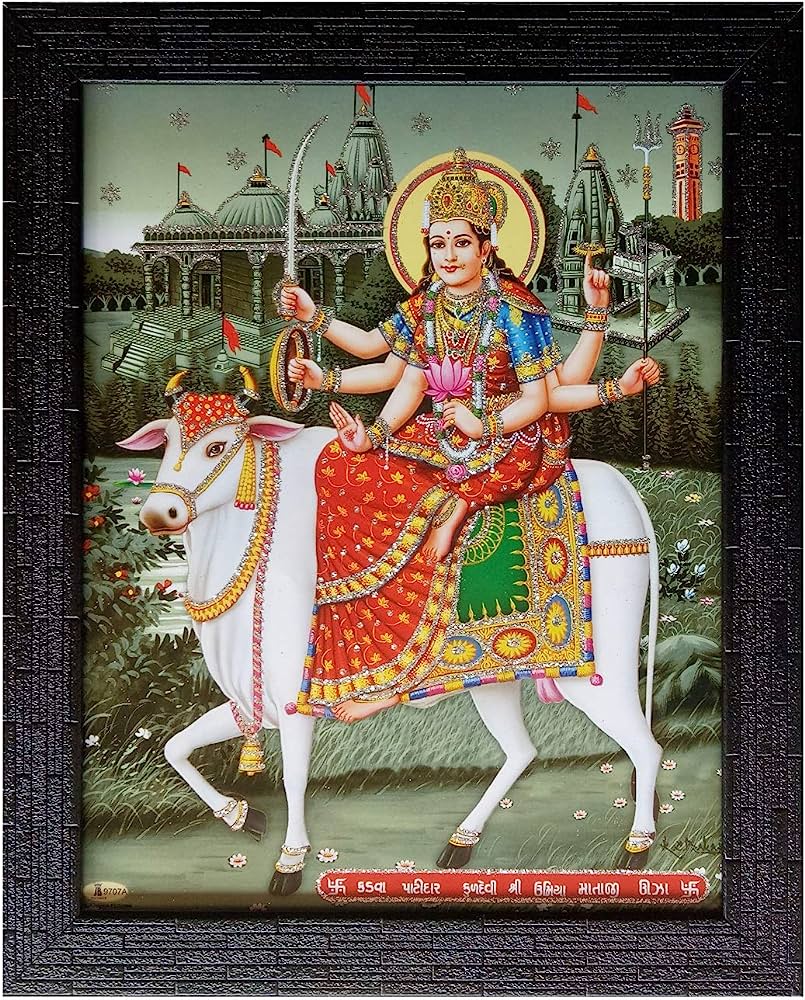 Shree Handicraft Home Decorative Umiya MATA ji Gujarat Parvati Painting Photo Frame Painting Wall Mount (26 cm x 32 cm x 1.5 cm, Acrylic Sheet Used), Amazon.in: Home & Kitchen