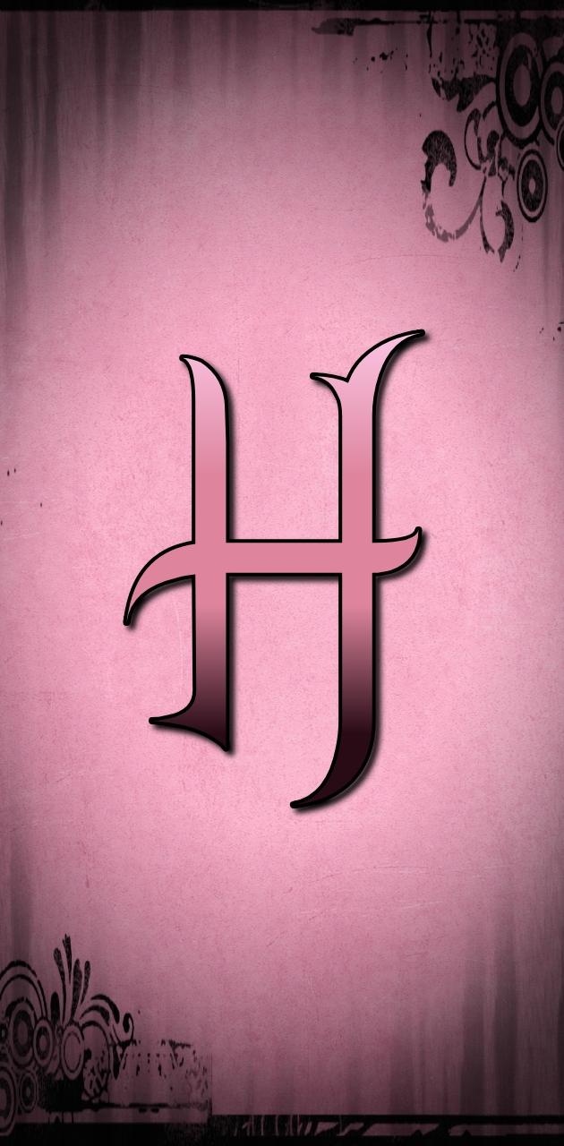 Pink Letter H wallpaper