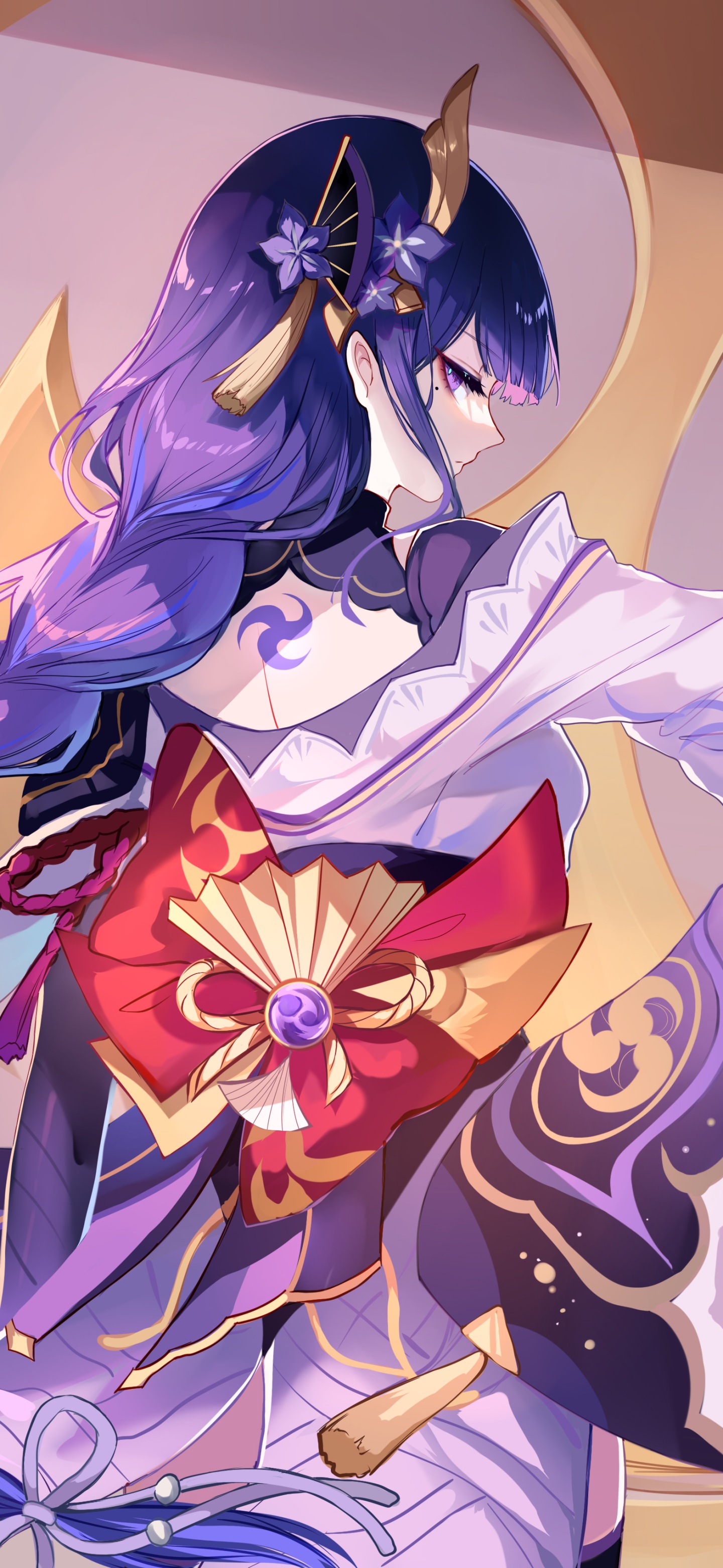 Wallpaper / Video Game Genshin Impact Phone Wallpaper, Baal Raiden Shogun (Genshin Impact), 1440x3120 free download