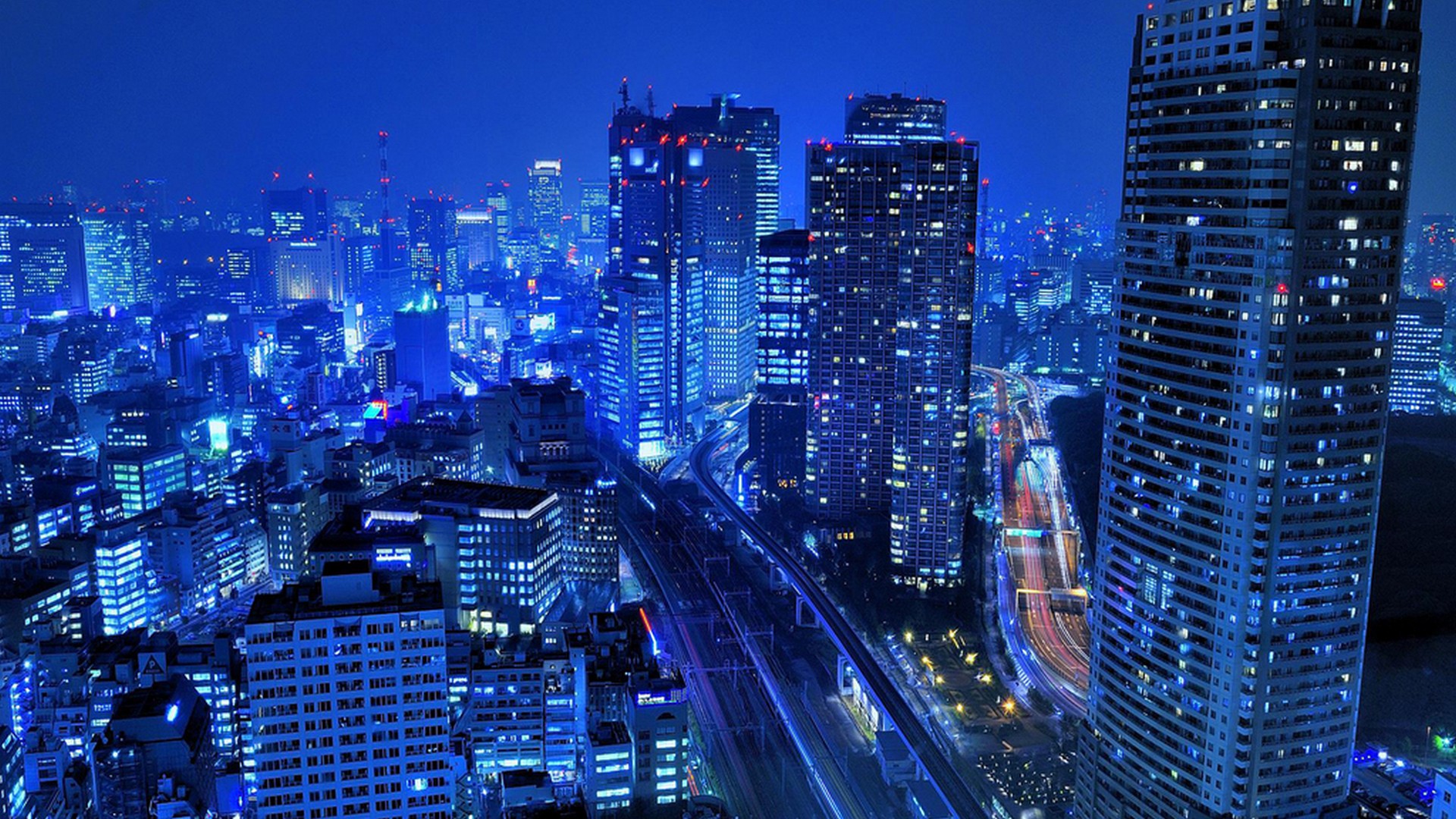 Free download Japan Tokyo cityscapes skyscrapers roads city lights wallpaper [1920x1080] for your Desktop, Mobile & Tablet. Explore Japan Cityscape Wallpaper. Japan Wallpaper Hd, Cityscape Desktop Wallpaper, Japan Wallpaper