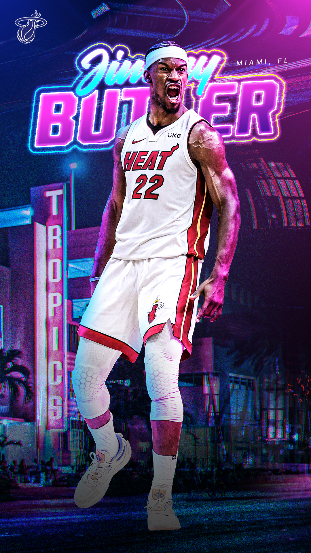 Miami Heat Team Hintergrundbild 2023