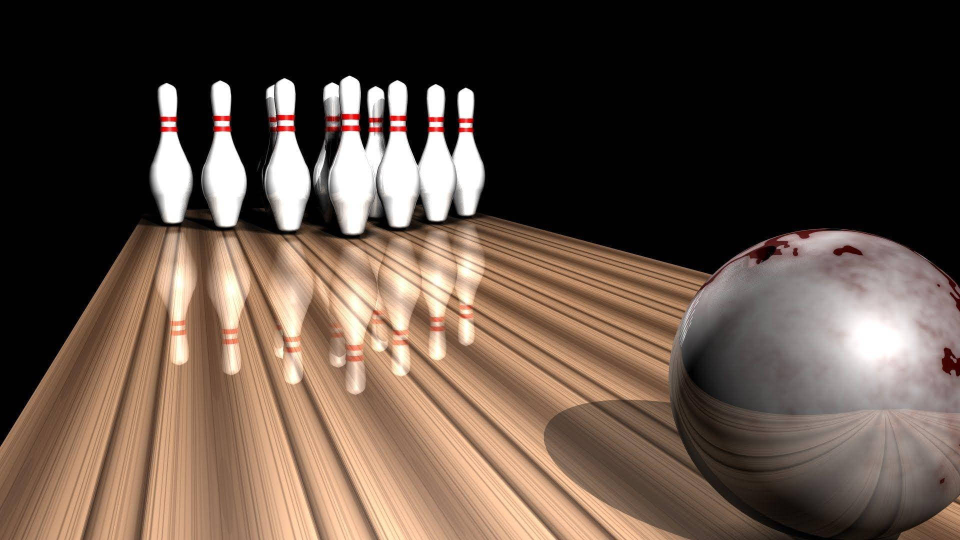 Download 3D Metallic Bowling Ball Wallpaper