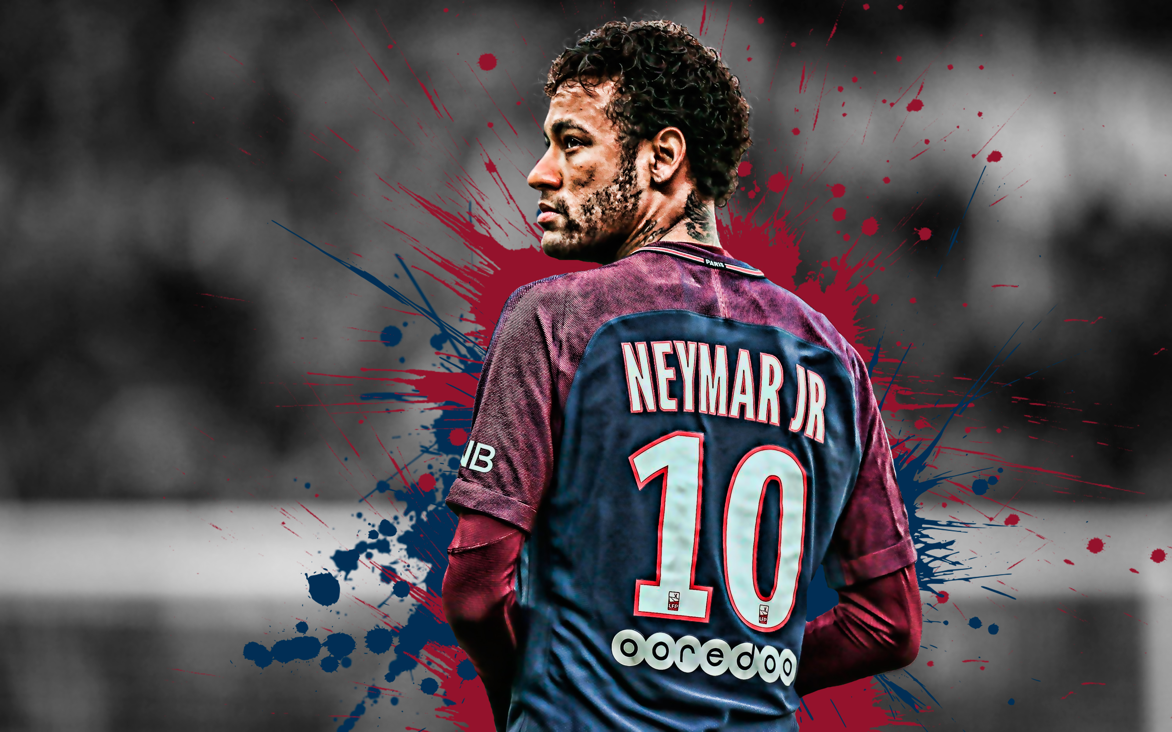 Neymar 1080P, 2k, 4k HD wallpaper, background free download
