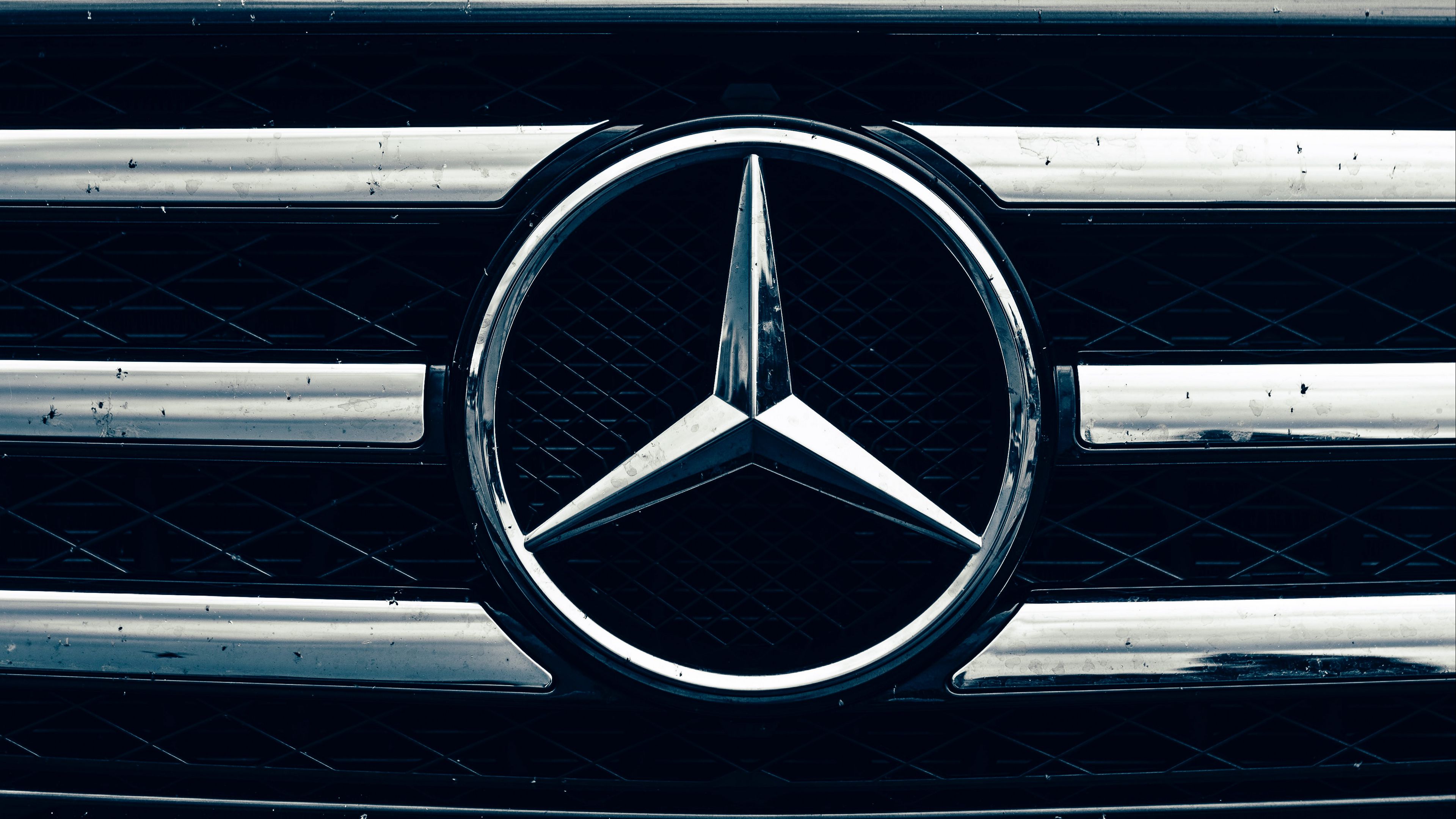 Wallpaper / mercedes, car, emblem, sign, 4k free download