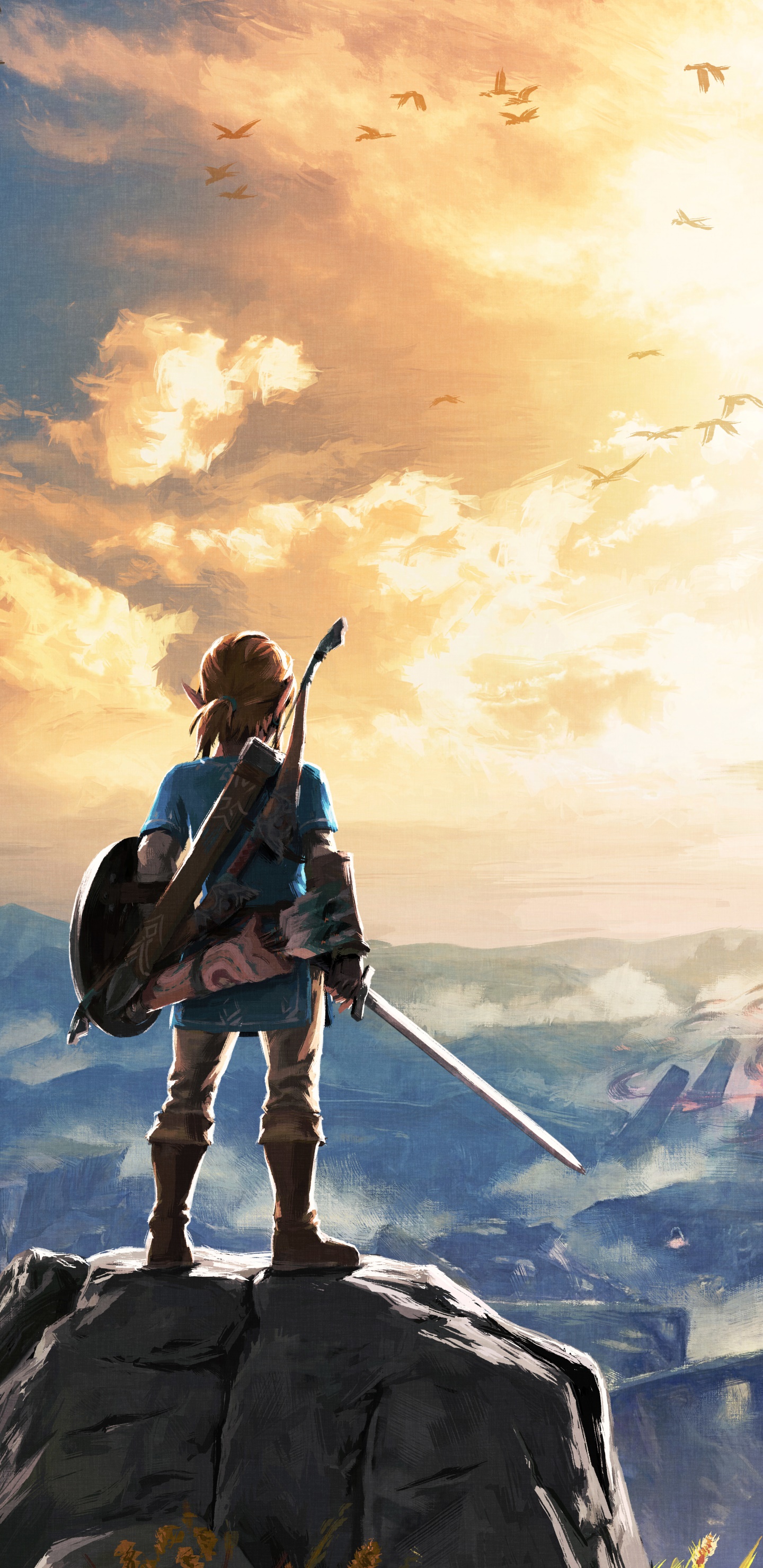 Wallpaper / Video Game The Legend of Zelda: Breath of the Wild Phone Wallpaper, Link, 1440x2960 free download