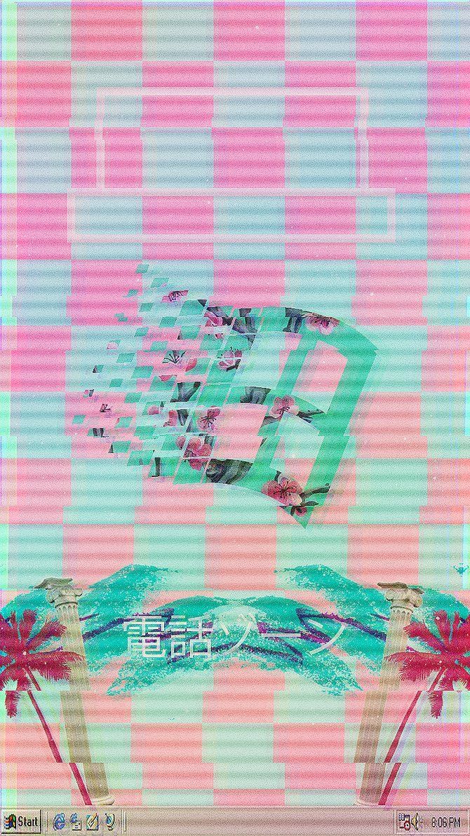 Vaporwave Aesthetic iPhone Wallpaper