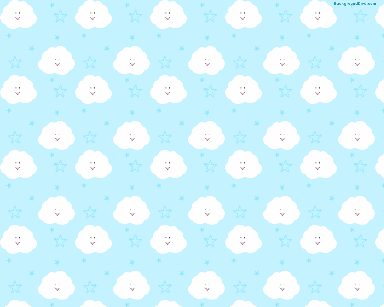 Kawaii Blue Wallpaper