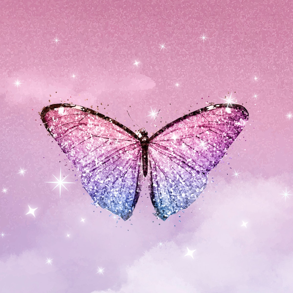 Sparkle Butterfly Image Wallpaper