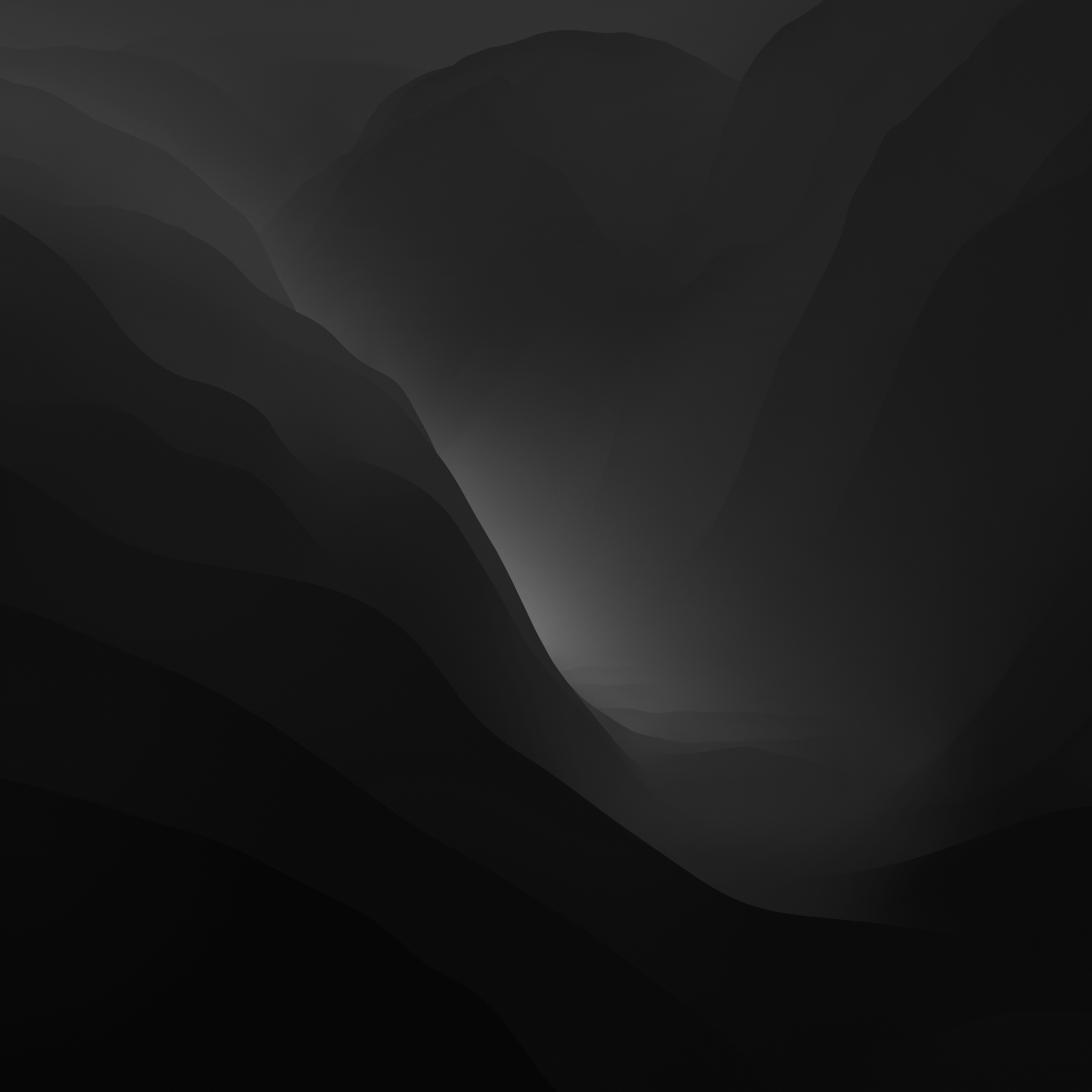 macOS Monterey Wallpaper 4K, Dark Mode