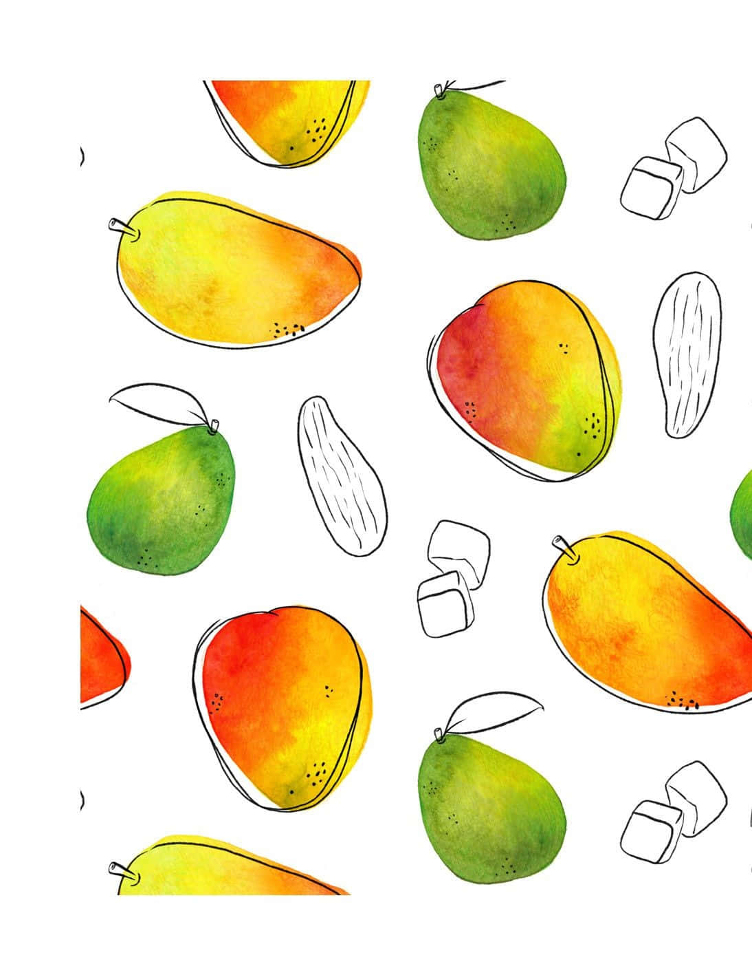 Download Enjoy a Sweet Summer with Blue Mango Wallpaper