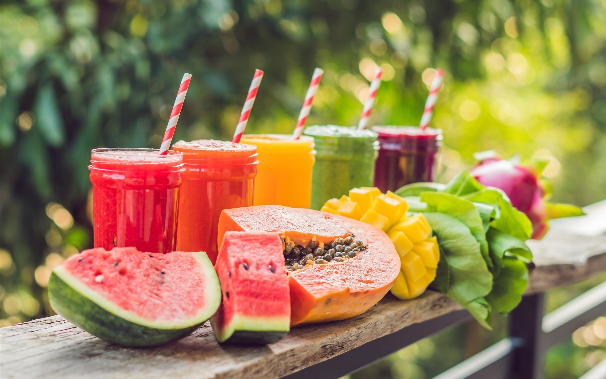 Wallpaper Summer, drinks, smoothies, watermelon, mango 7680x4320 UHD 8K Picture, Image