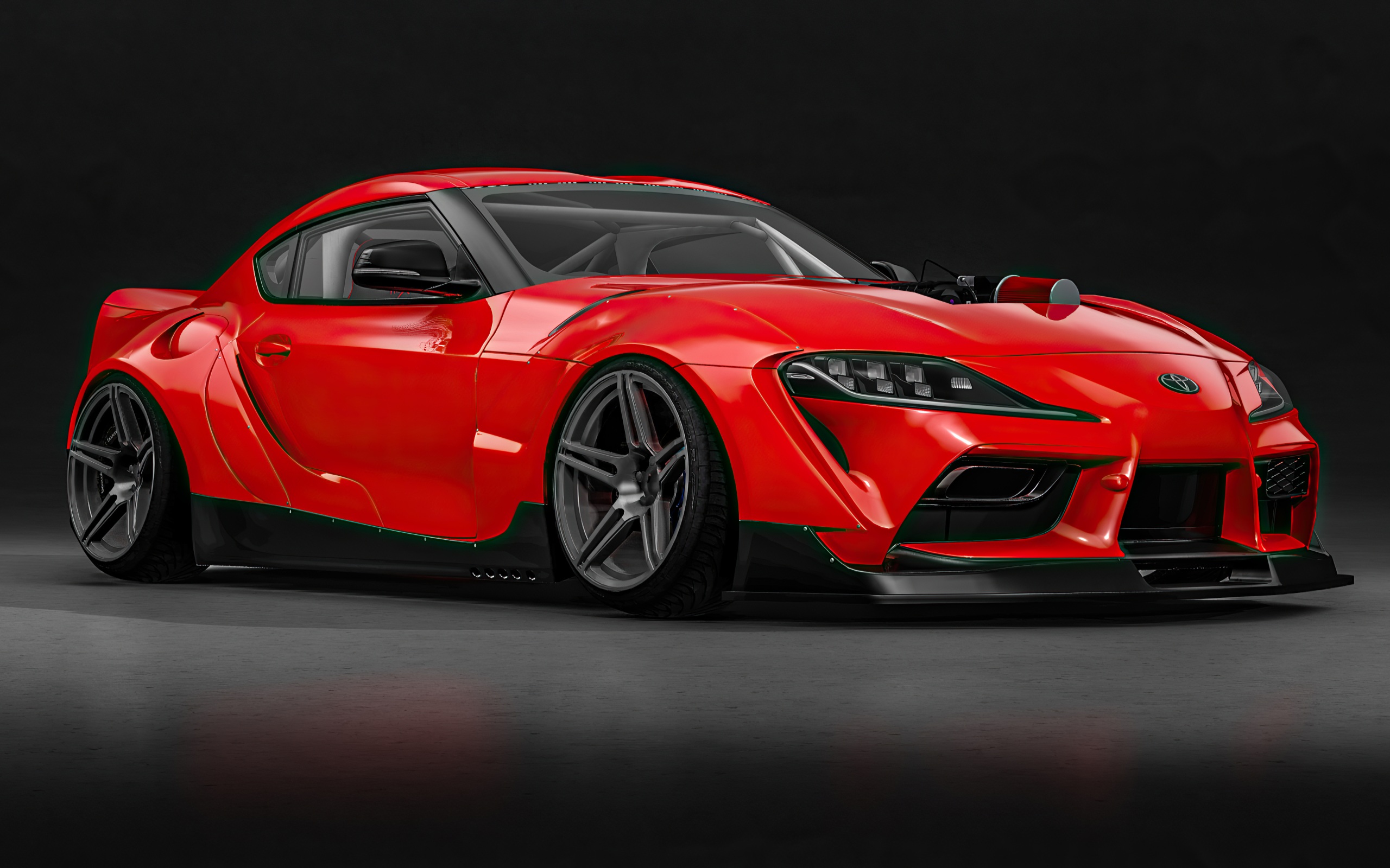 Wallpaper 4k Toyota Supra Render Front Wallpaper