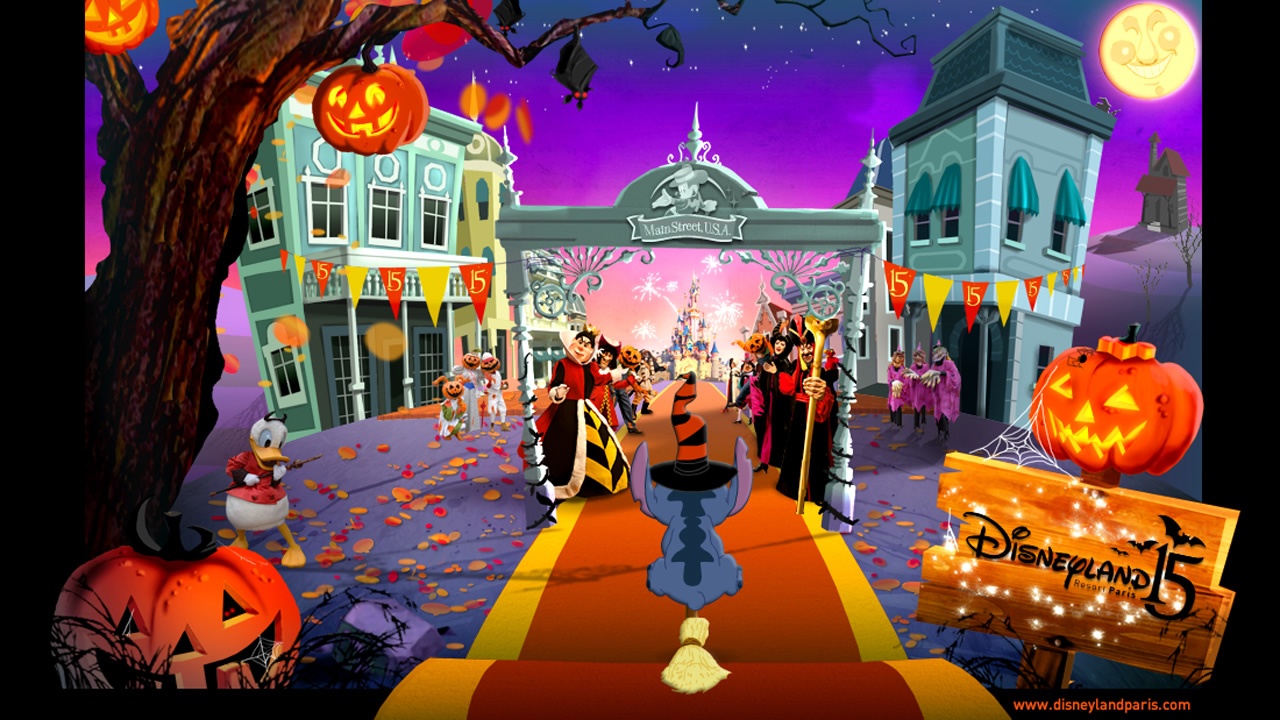 Disney Halloween desktop PC and Mac wallpaper