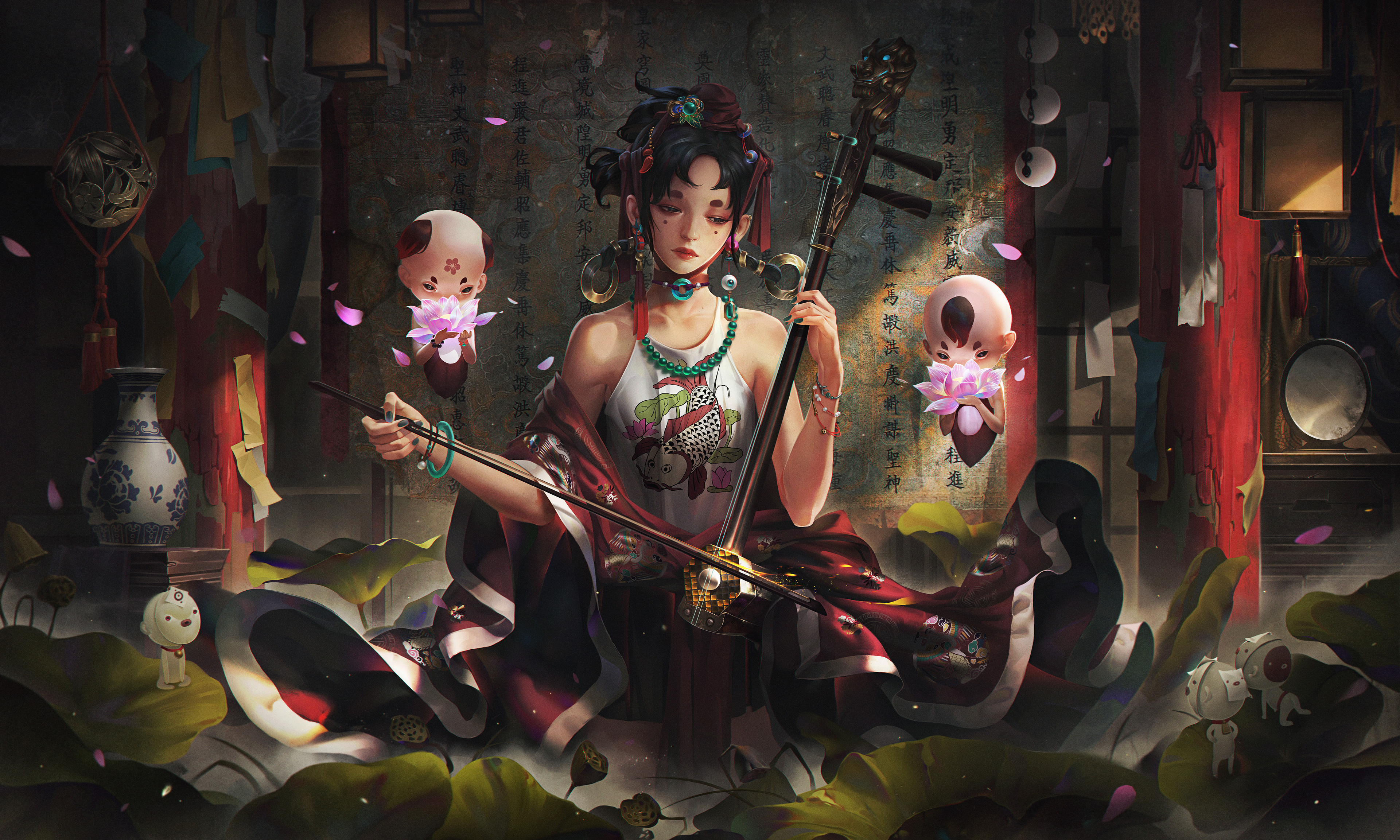 Fantasy Oriental 4K Gallery HD Wallpaper
