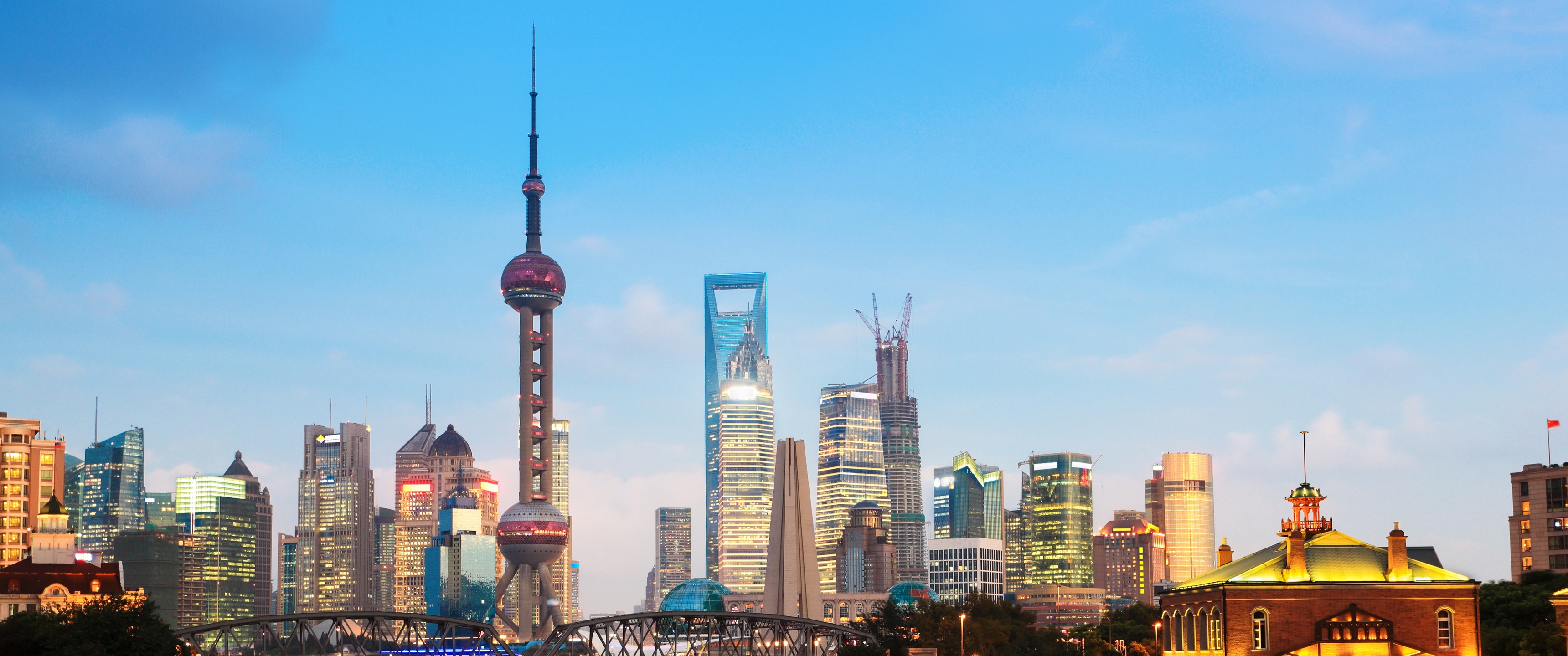 Waibaidu Bridge Wallpaper 4K, Oriental Pearl Tower, World