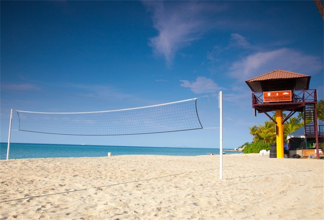 Amazon.com, CSFOTO 5x3ft Background for Beach Volleyball Photography Backdrop Seaside Tropical Play Game Summer Sea Ocean Sunny Sand Leisurely Vacation Holiday Tourism Photo Studio Props Polyester Wallpaper
