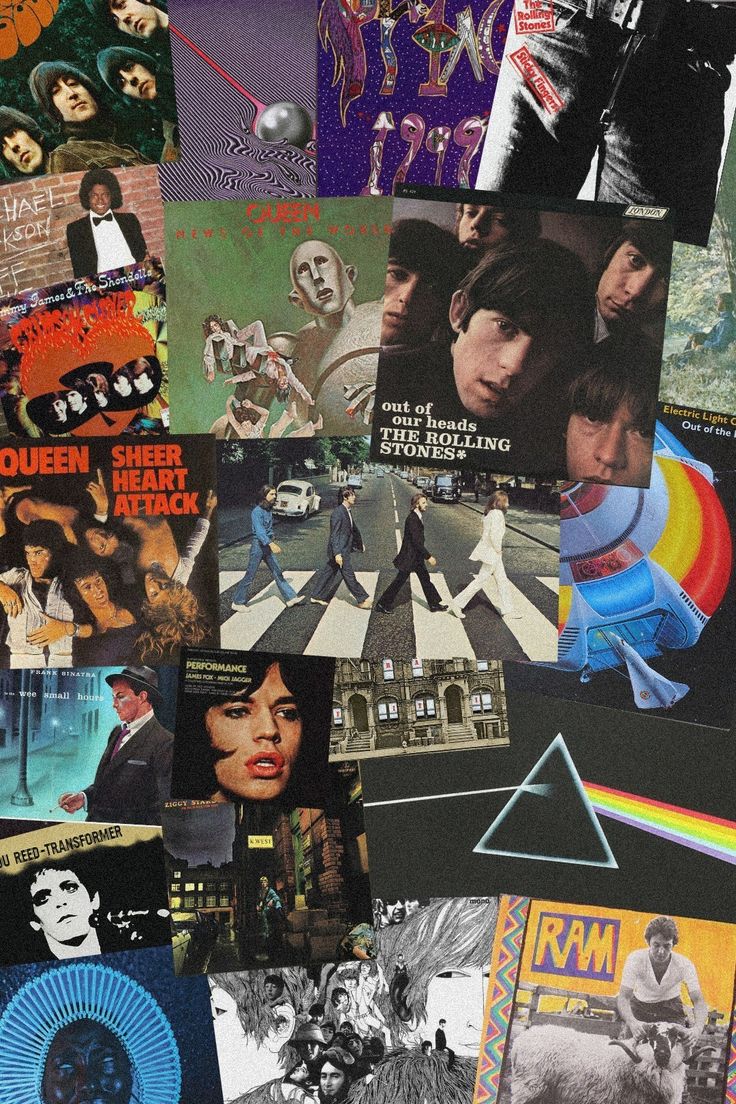 music albums wallpaper. Music wallpaper, Retro art prints, Music collage