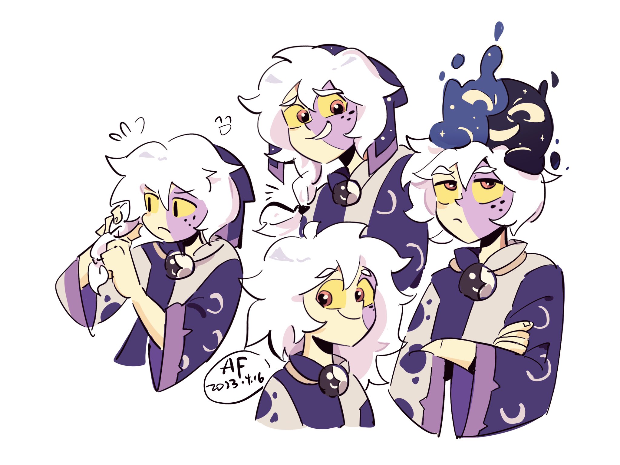 ArrcticcFish hair collector is so cute so draw him immediately