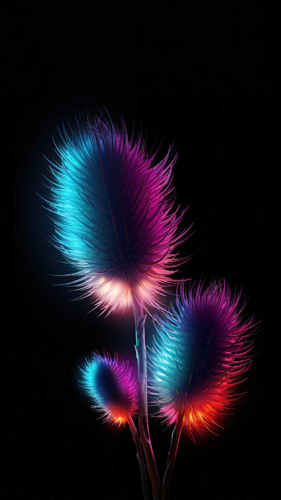 CGI Amoled Flowers IPhone Wallpaper Wallpaper, iPhone Wallpaper