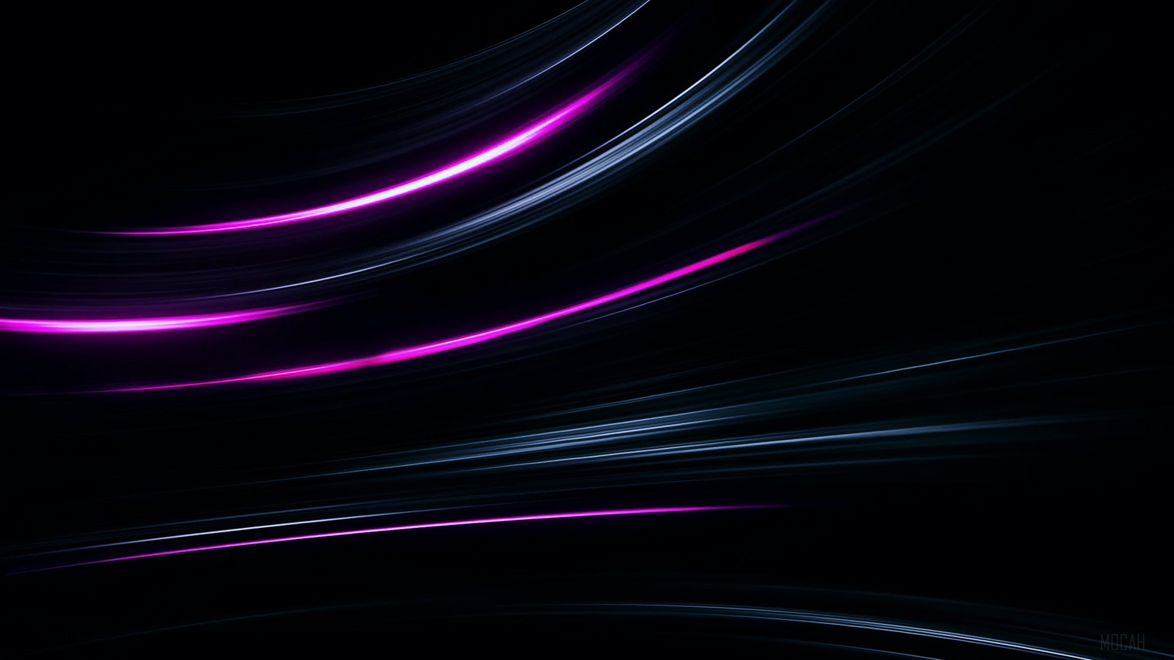 Neon Lines Abstract Glowing Lines 4k Gallery HD Wallpaper