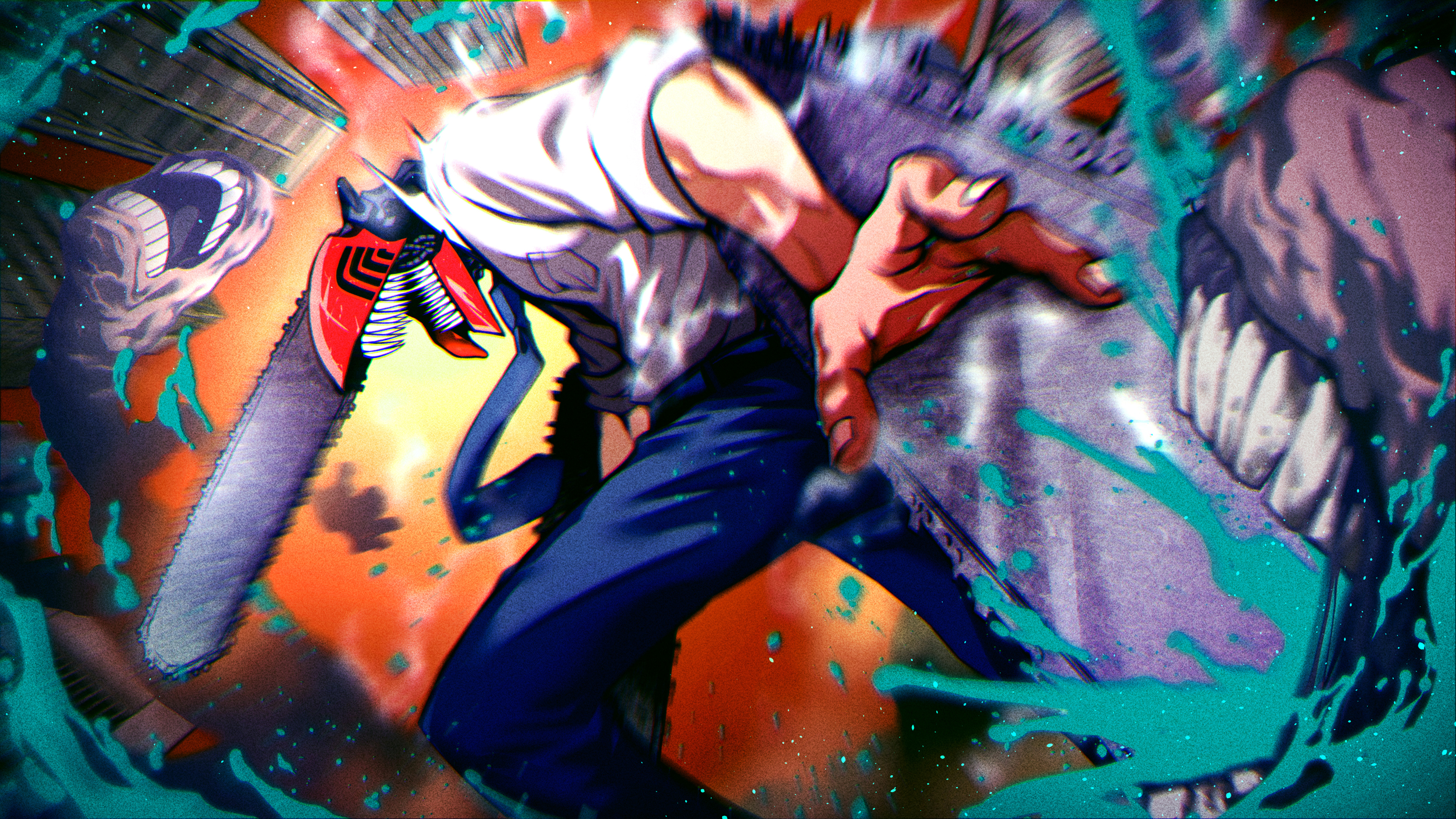 Anime Chainsaw Man 4k Ultra HD Wallpaper by bikku