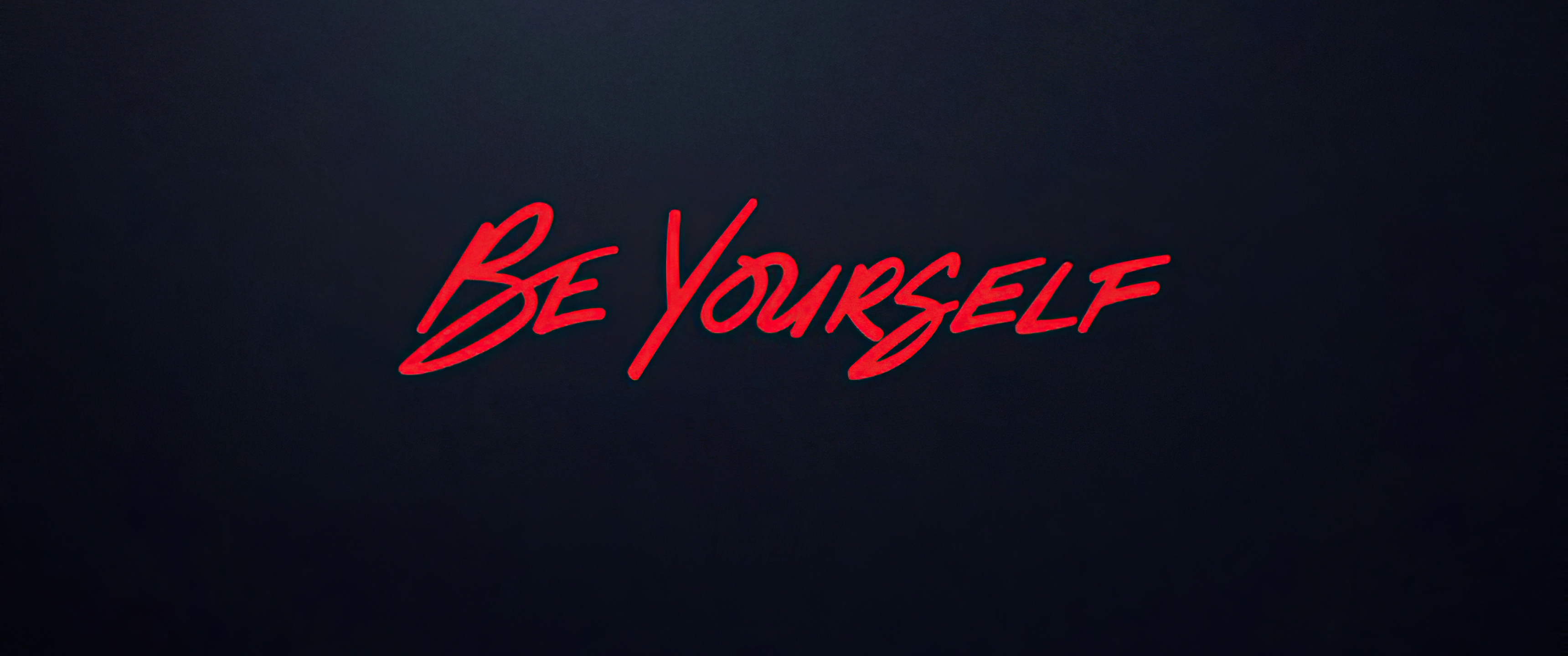 Be Yourself Wallpaper 4K, Be You, Black Dark