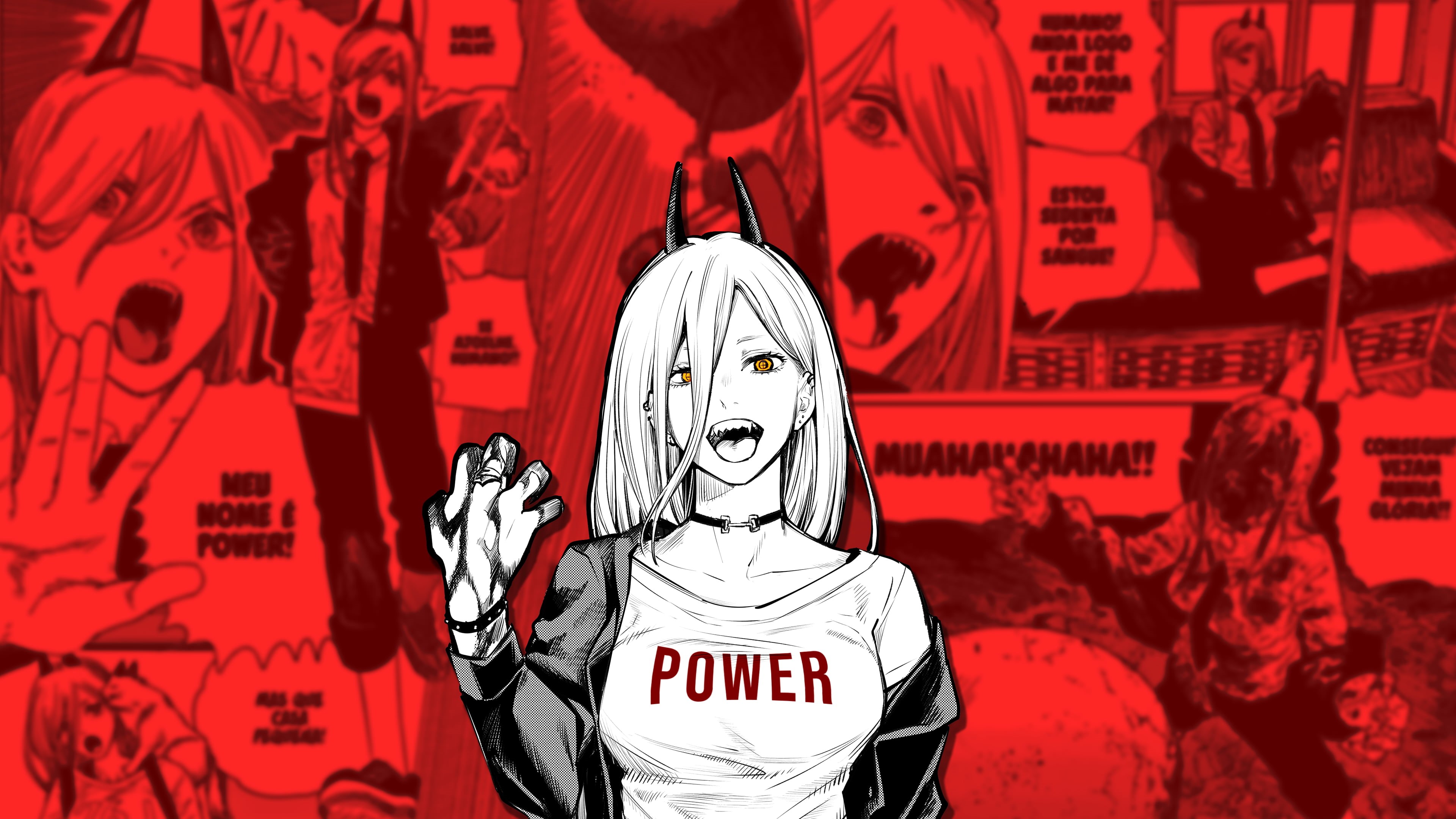 Wallpaper / Chainsaw Man, manga, 4K, Power (Chainsaw Man) free download