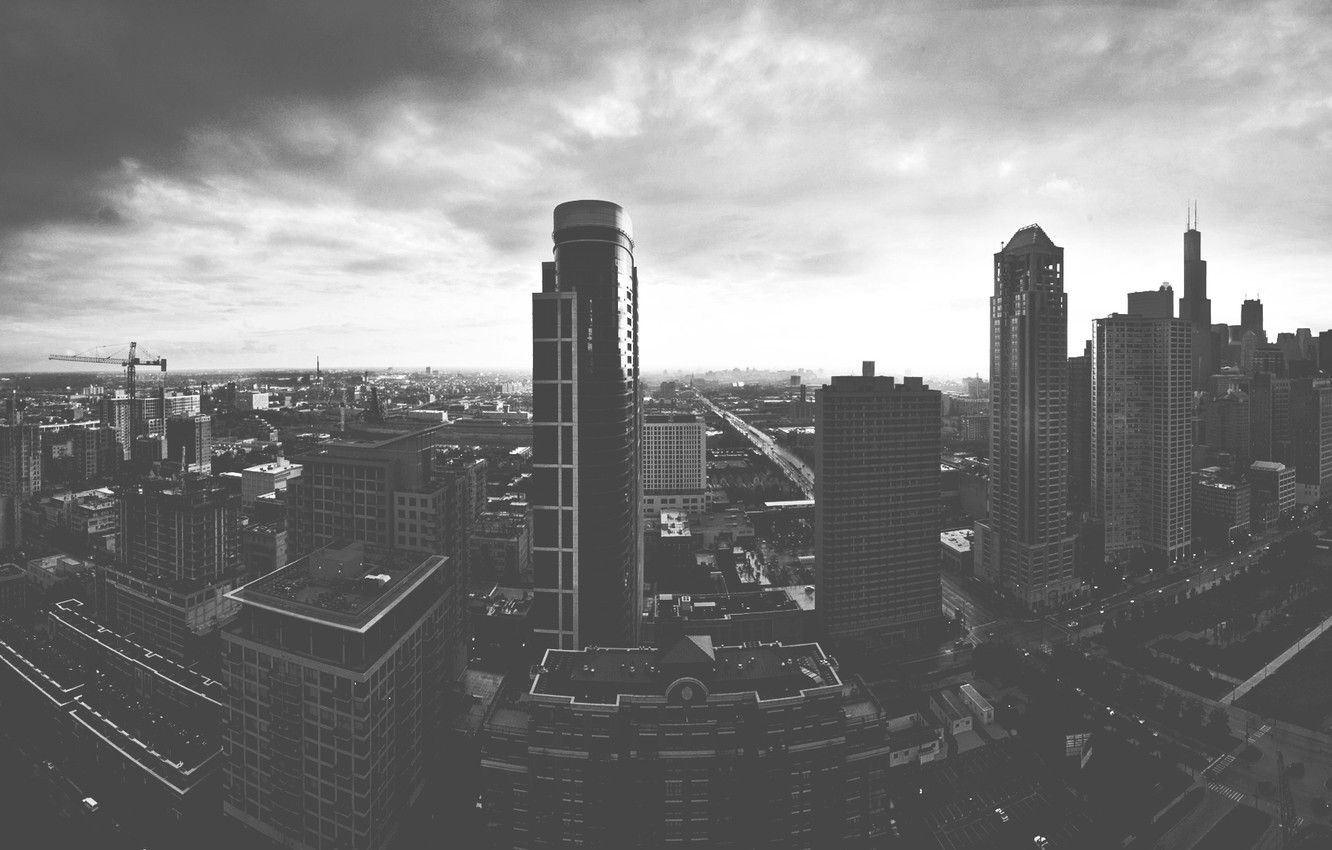 Black and White Buildings On Wallpaper Free Black and White Buildings On Background
