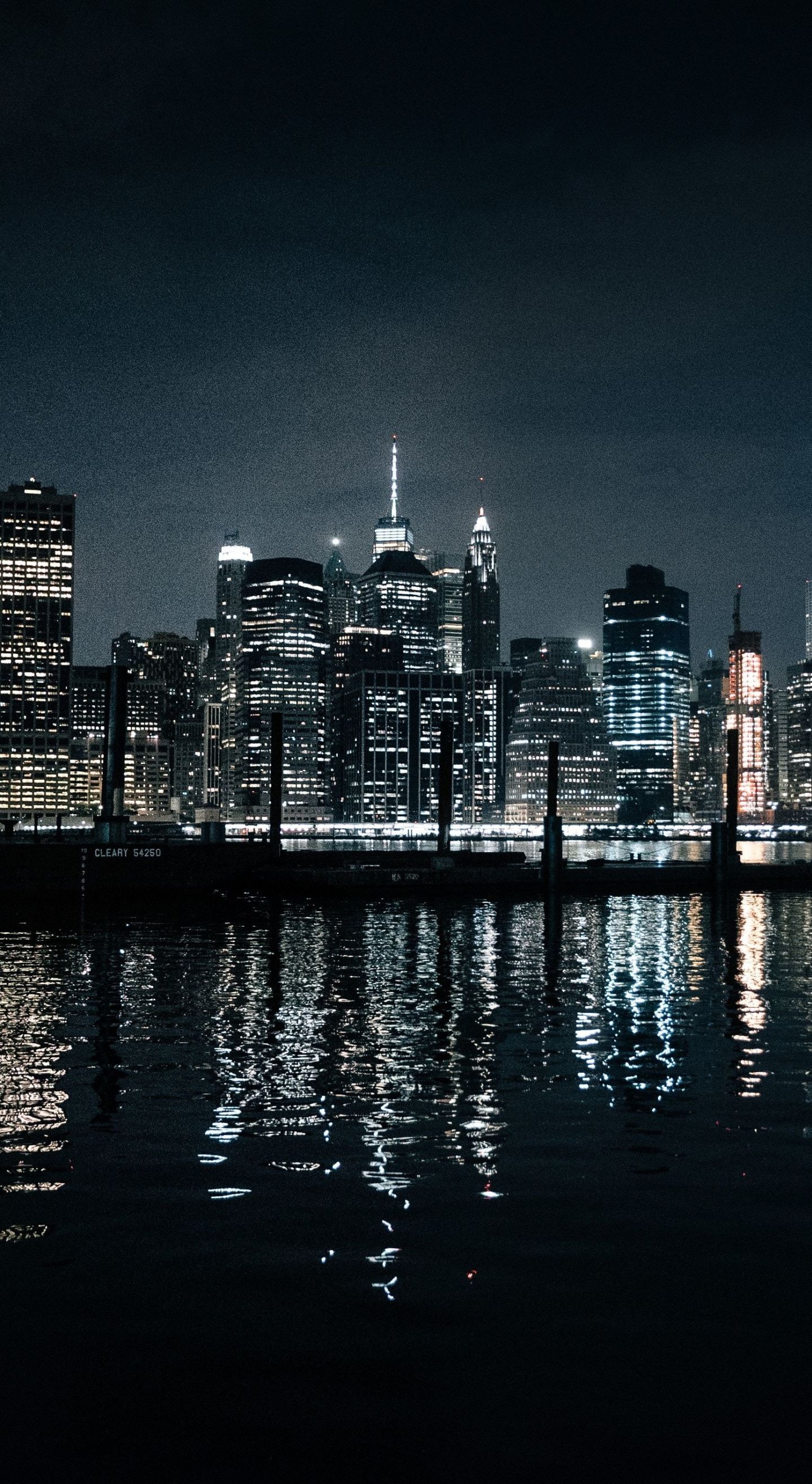 Cityscape, dark, reflections, night, buildings wallpaper. Dark landscape, Cityscape wallpaper, Cityscape