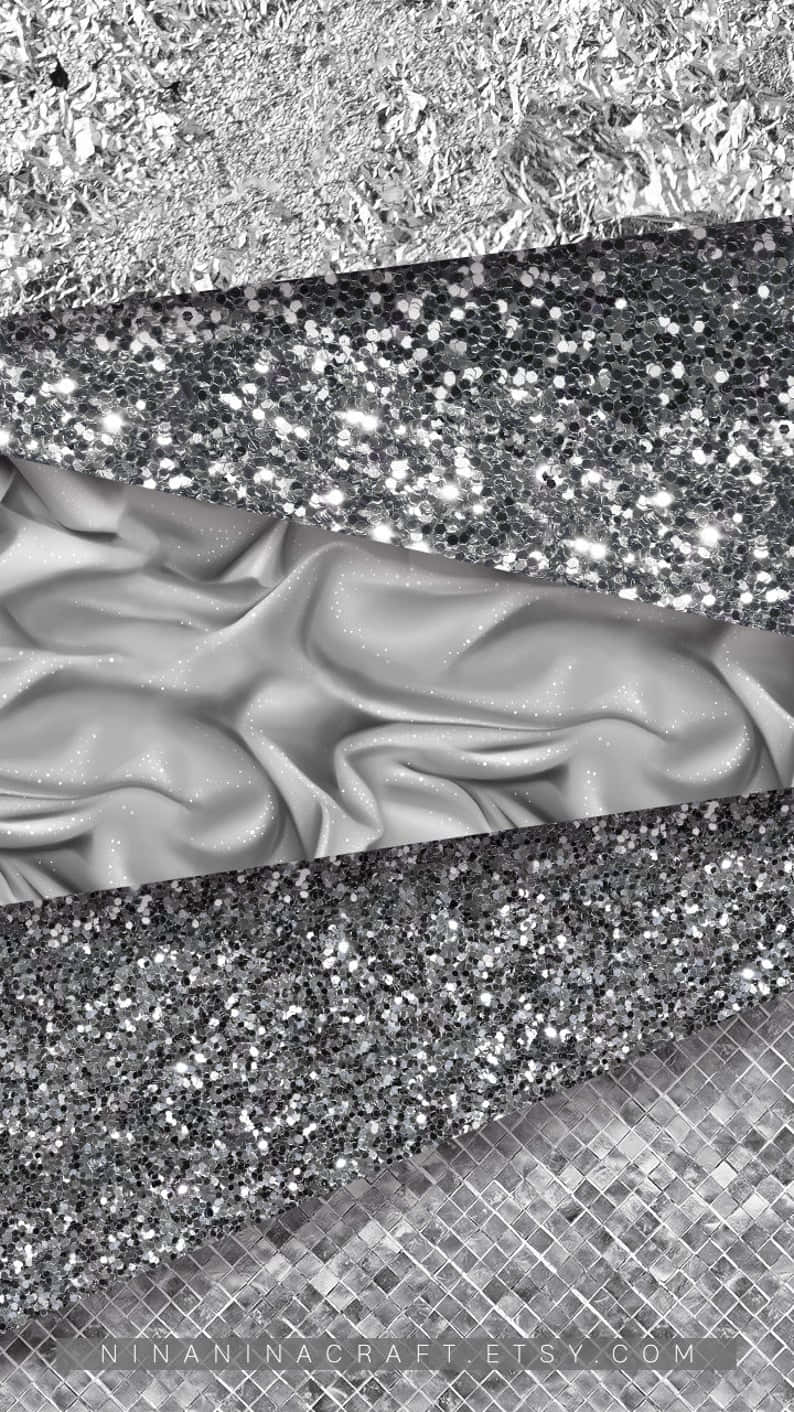 Silver Aesthetic iPhone Wallpaper