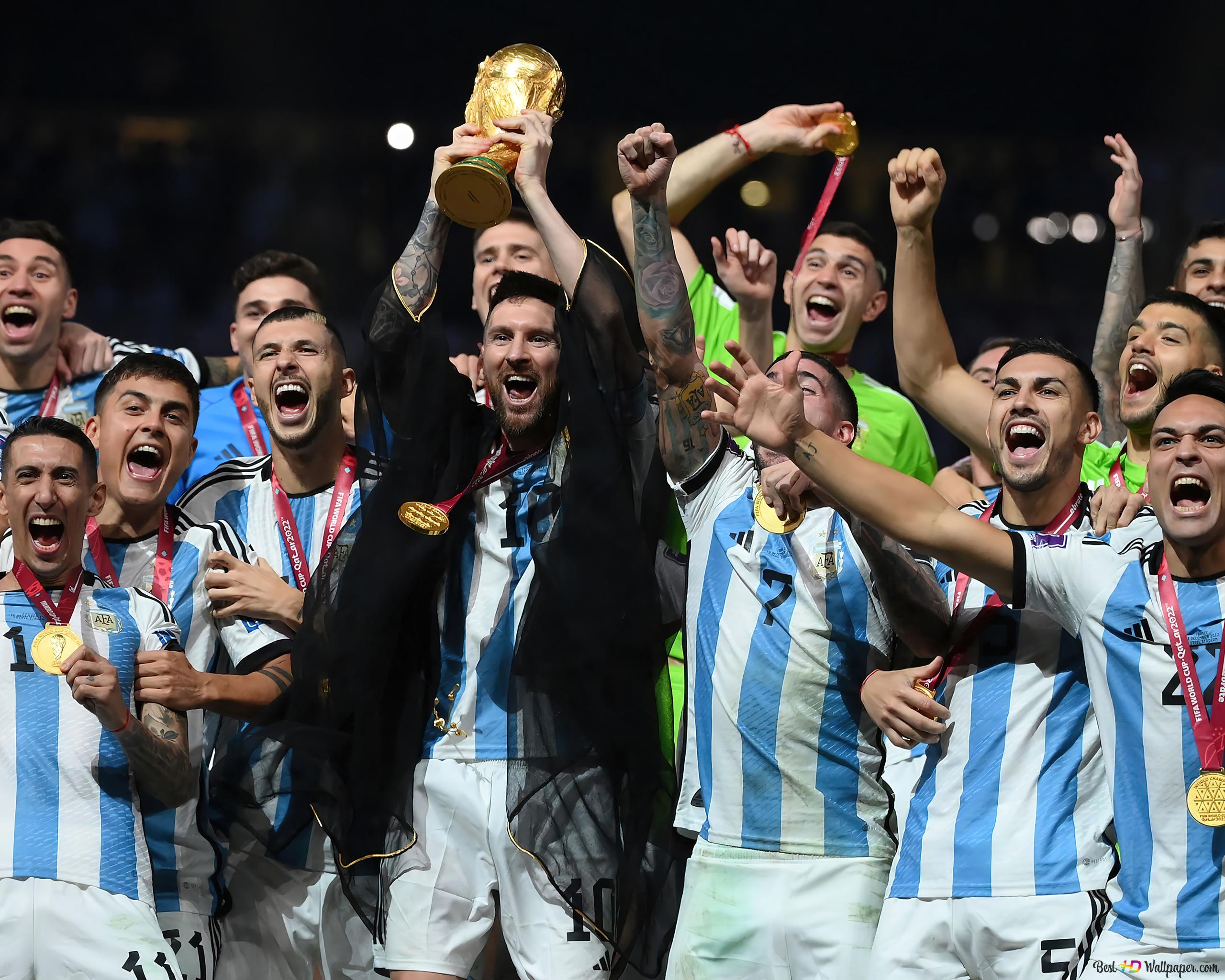 Fifa 2022 Winner Argentina Team 4K wallpaper download
