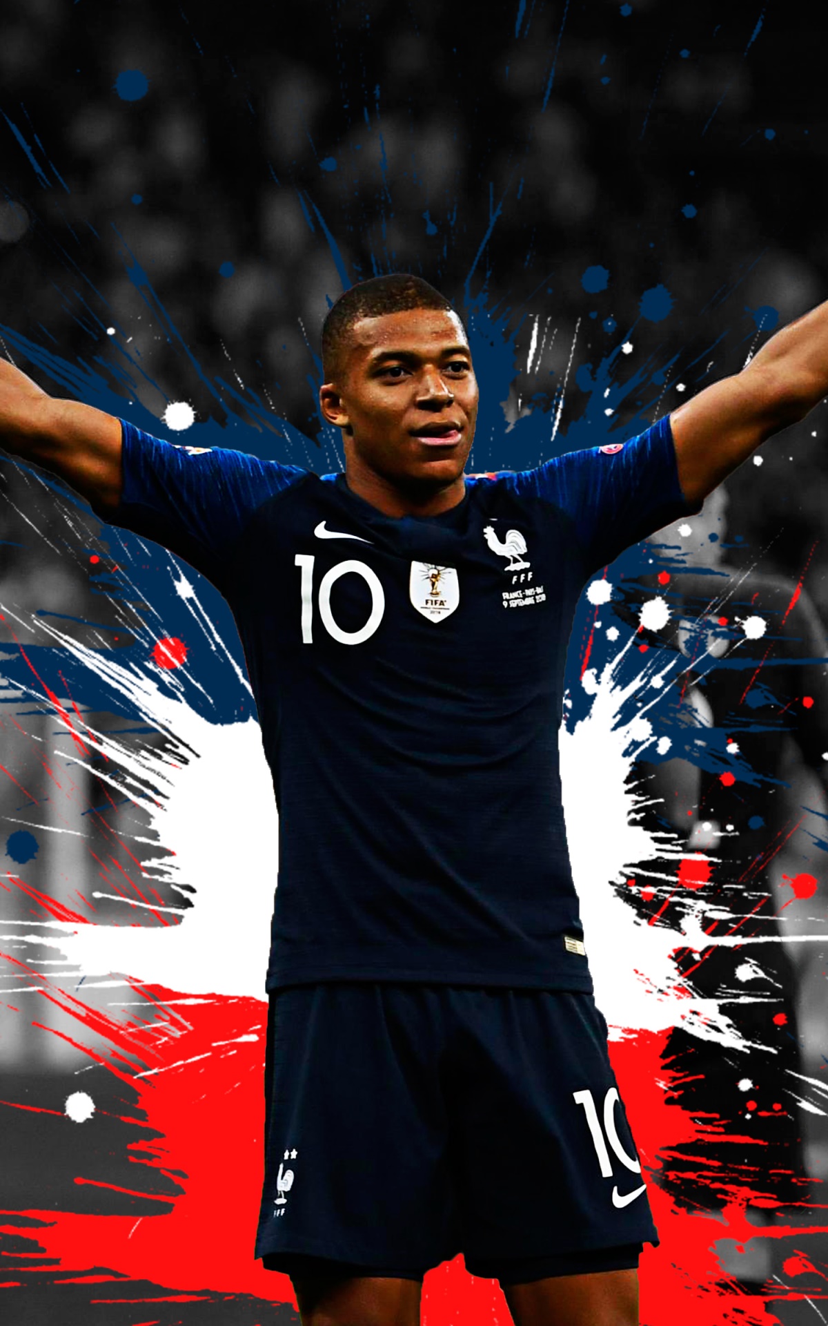 Wallpapers ID: 342665 / Sports Kylian Mbappé Phone Wallpaper, Soccer, French, 1200x1920 free download