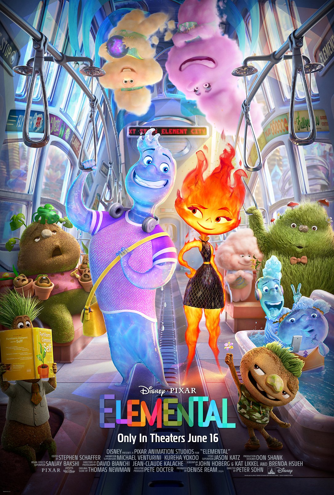 New official poster for Pixar's 'Elemental'