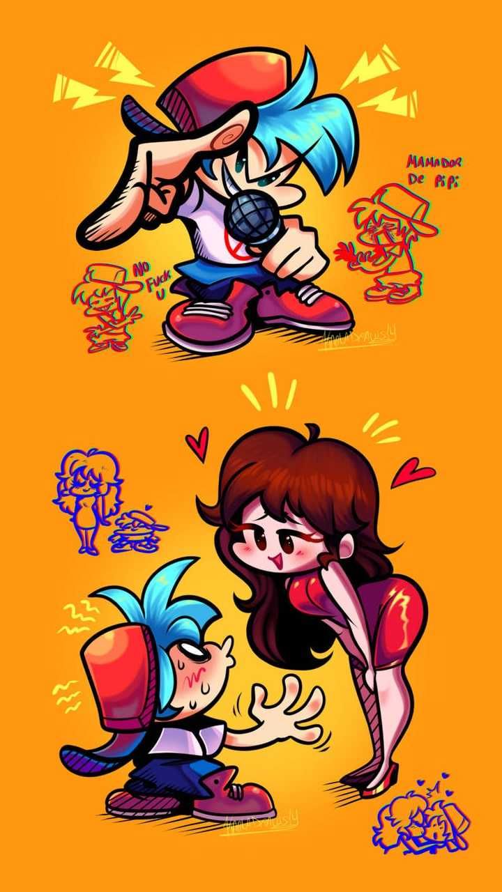 BF And GF FNF Wallpaper. Friday night, Funkin, Night