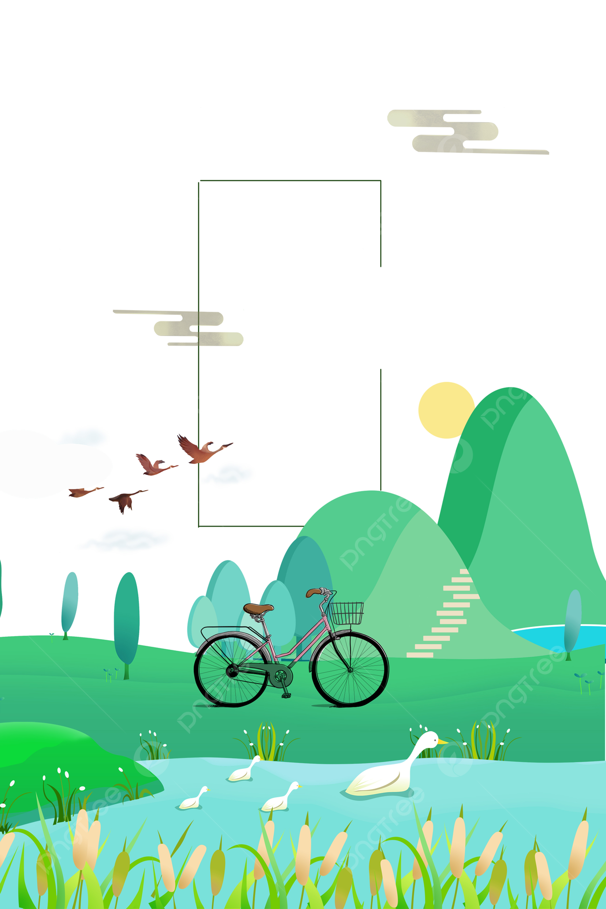 Spring Travel Anime Literature And Art Small Fresh Background Map Wallpaper Image For Free Download