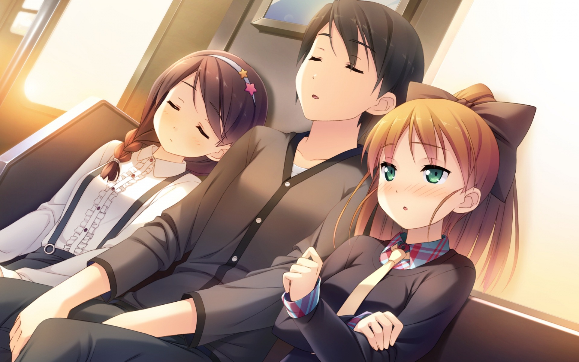 Kantoku Boy Girl Car Travel Anime HD Wallpaper