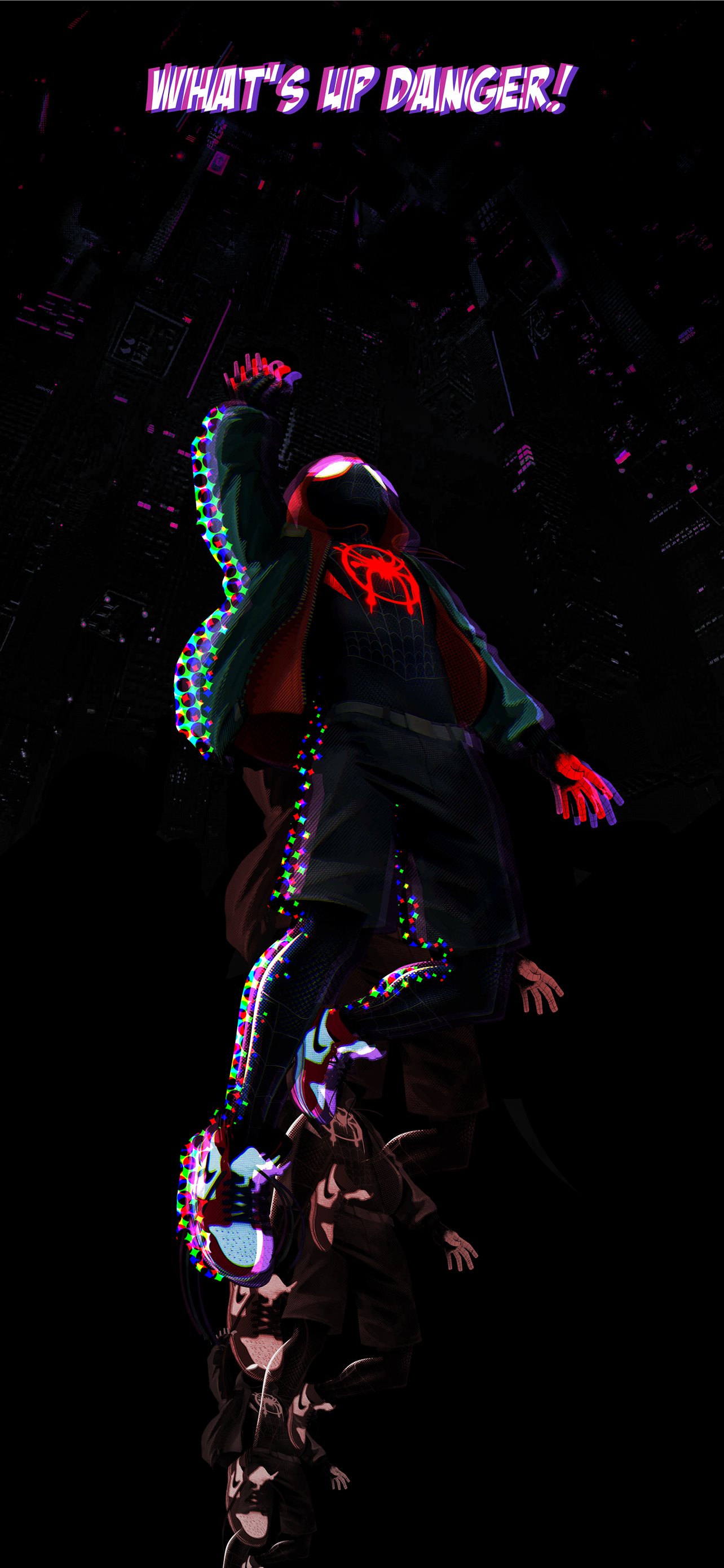 Best Spider man into the spider verse iPhone HD Wallpaper