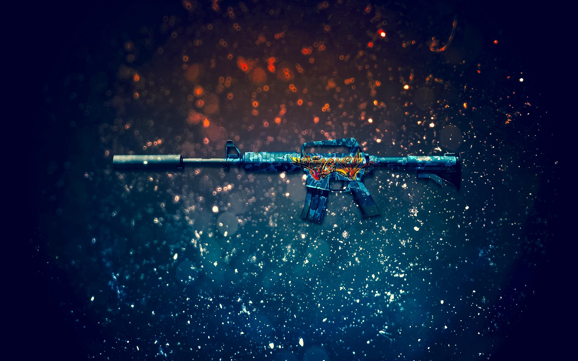 CS:GO M4A1 S HD Game Art Wallpaper