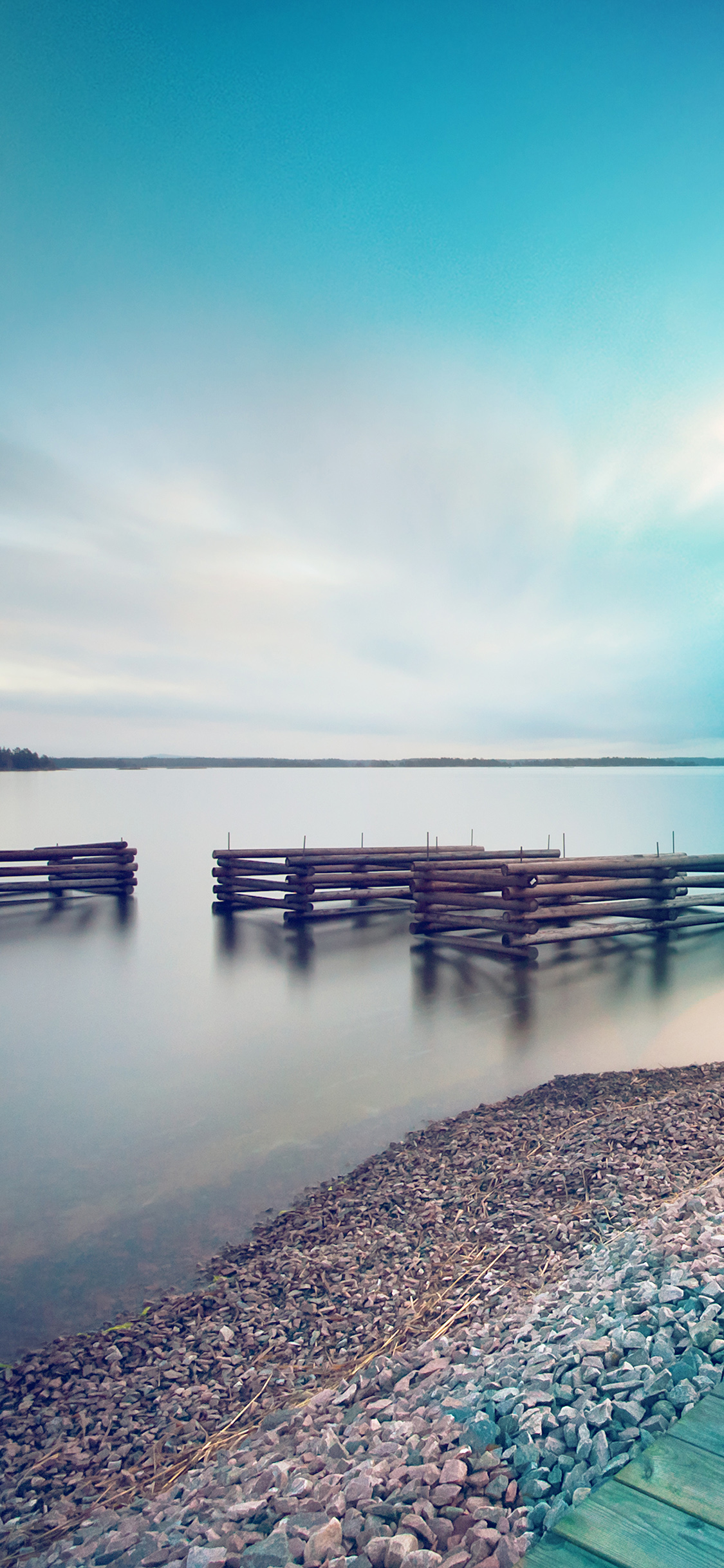 iPhone X wallpaper. lake calm nature beautiful sea water blue flare