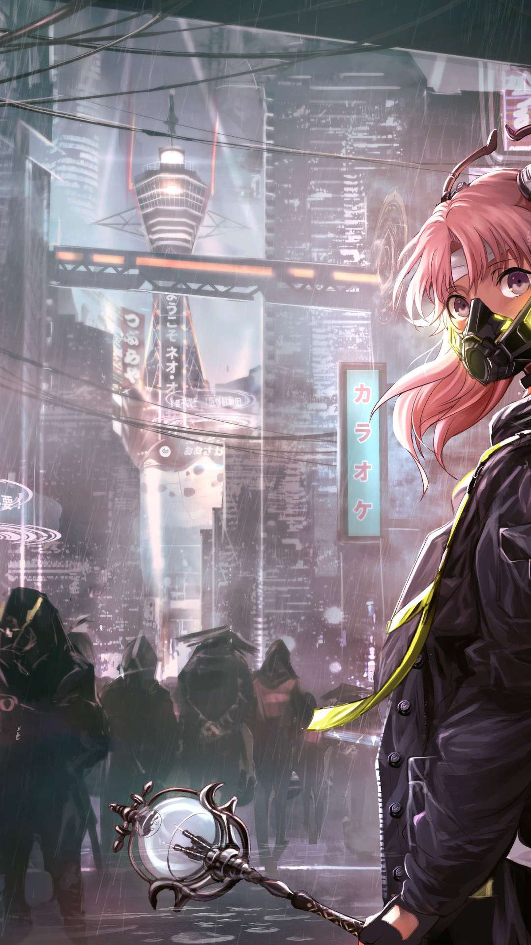 Anime Cyberpunk Wallpaper for iPhone and Android