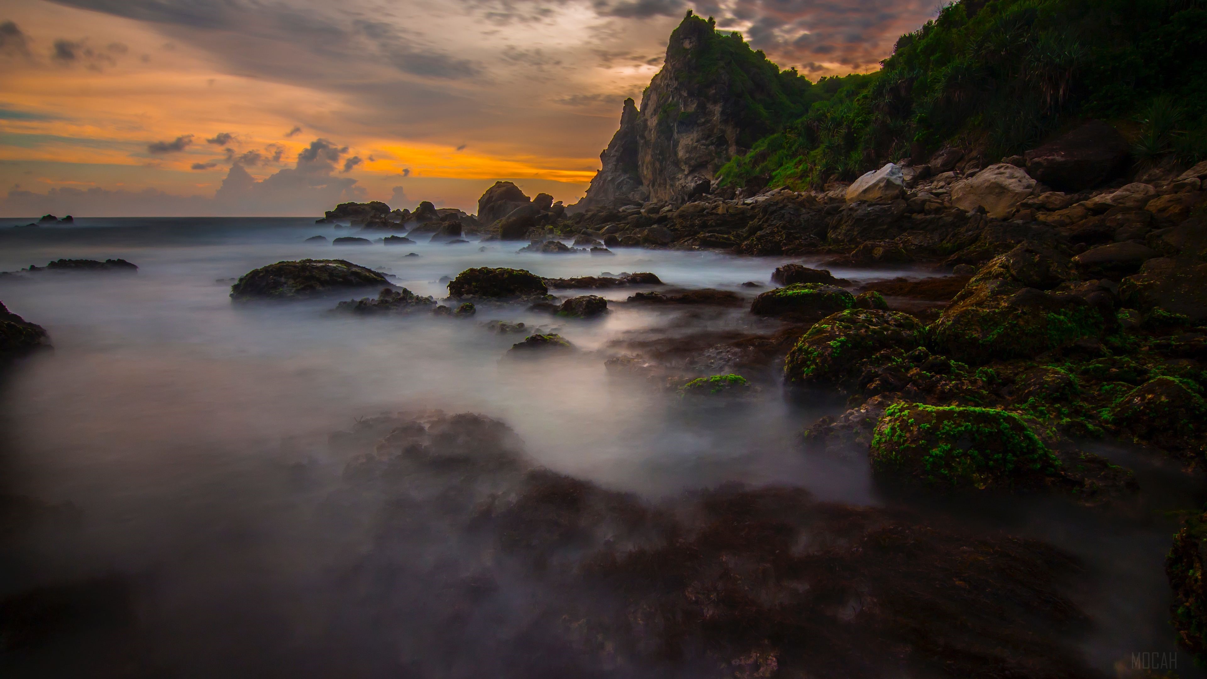 Mountains Landscape Rocks Clouds Nature 4k Gallery HD Wallpaper
