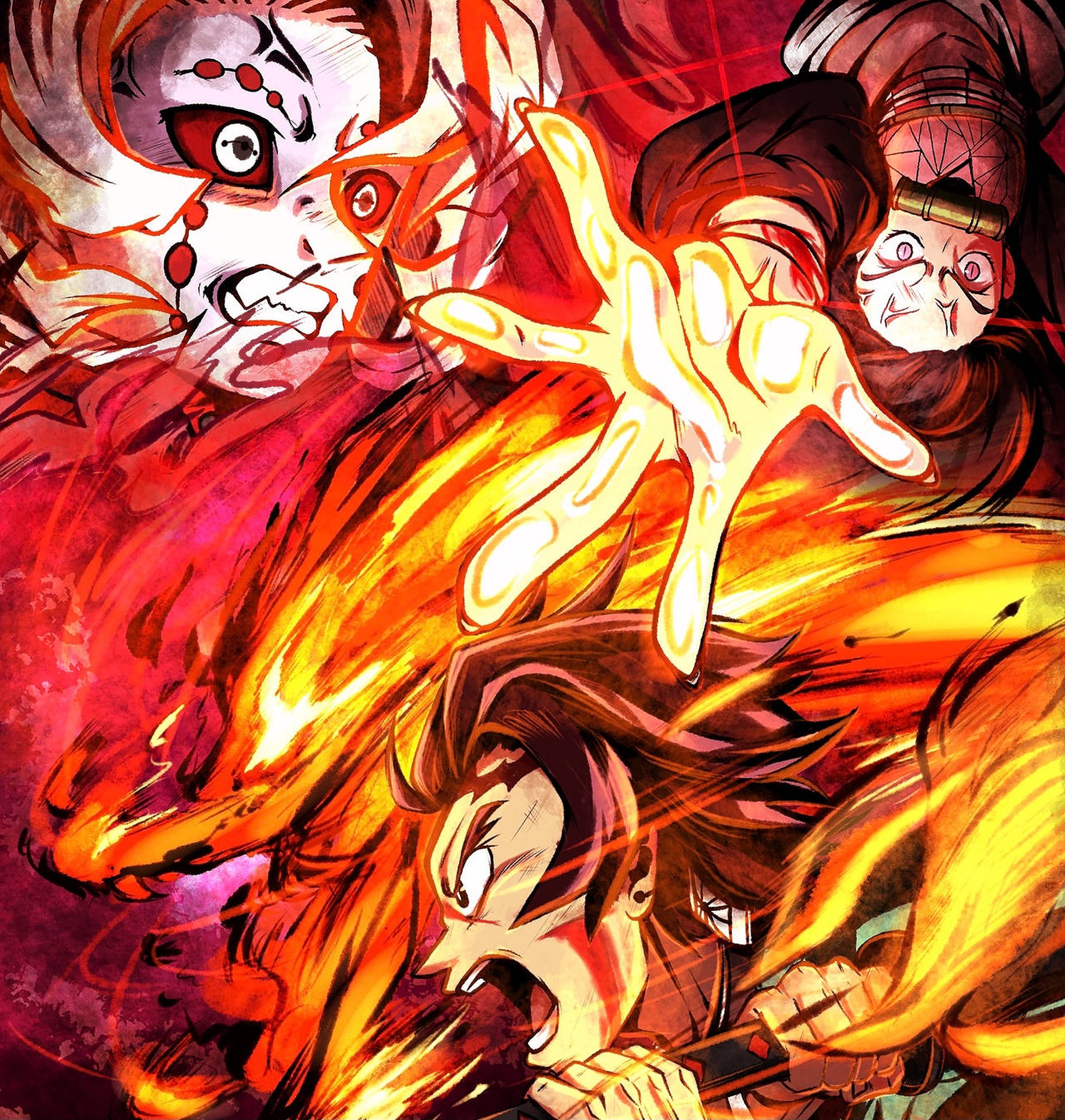 Download Hinokami Kagura Summon Wallpaper