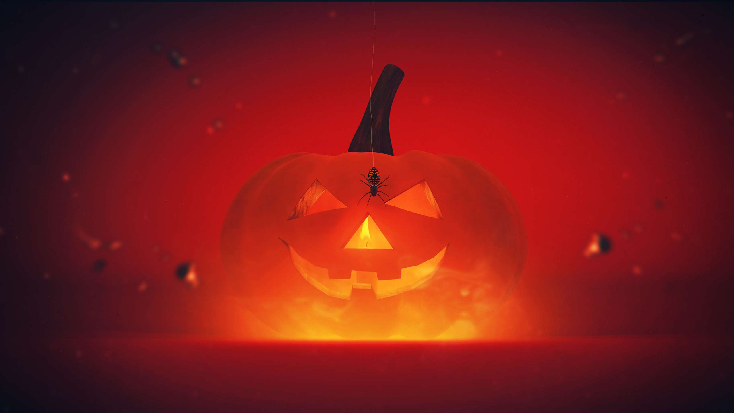 Wallpaper Orange, Pumpkin, Headless Horseman, Halloween, Darkness, Background Free Image