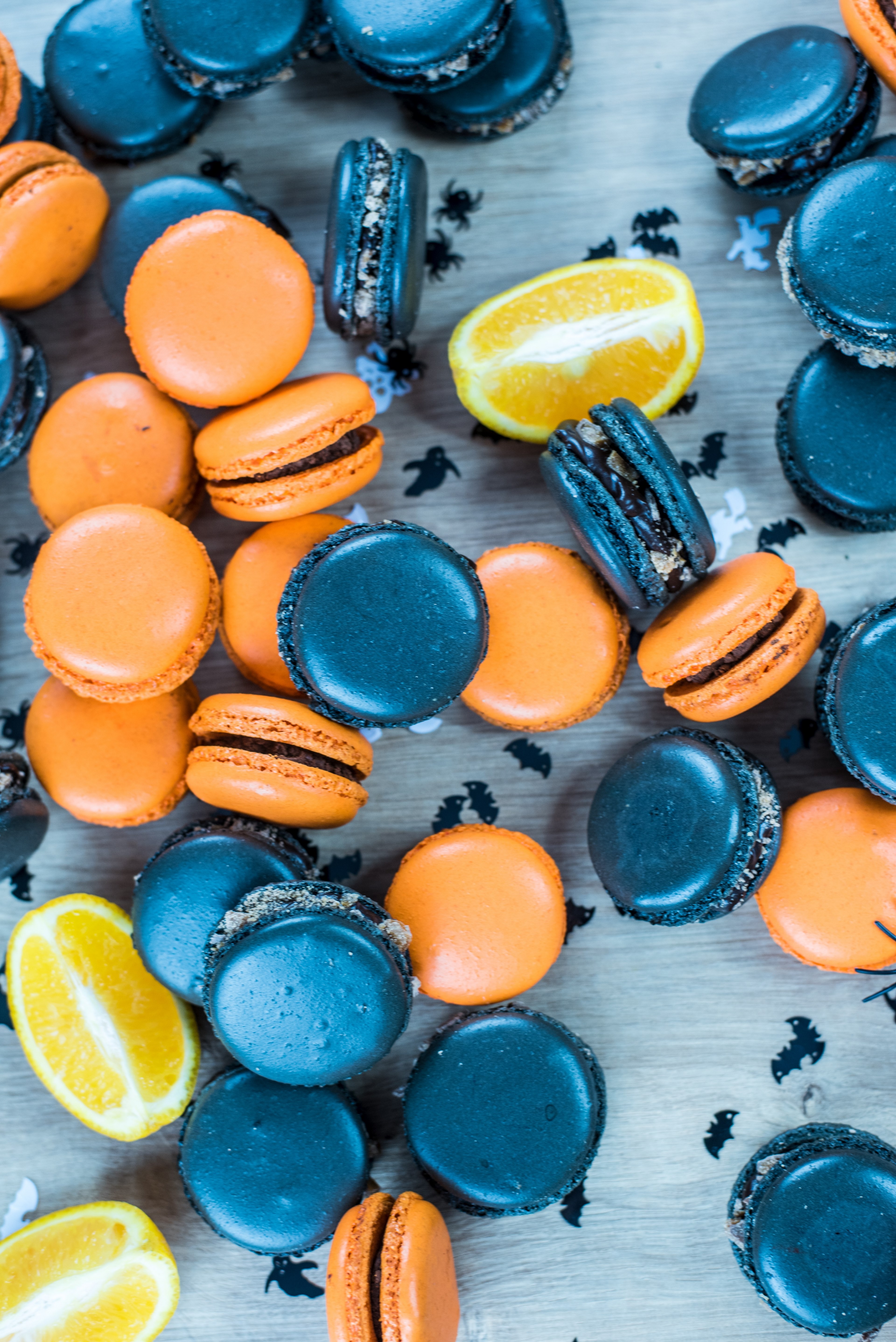 Wallpaper / macaron orange black and halloween HD 4k wallpaper free download