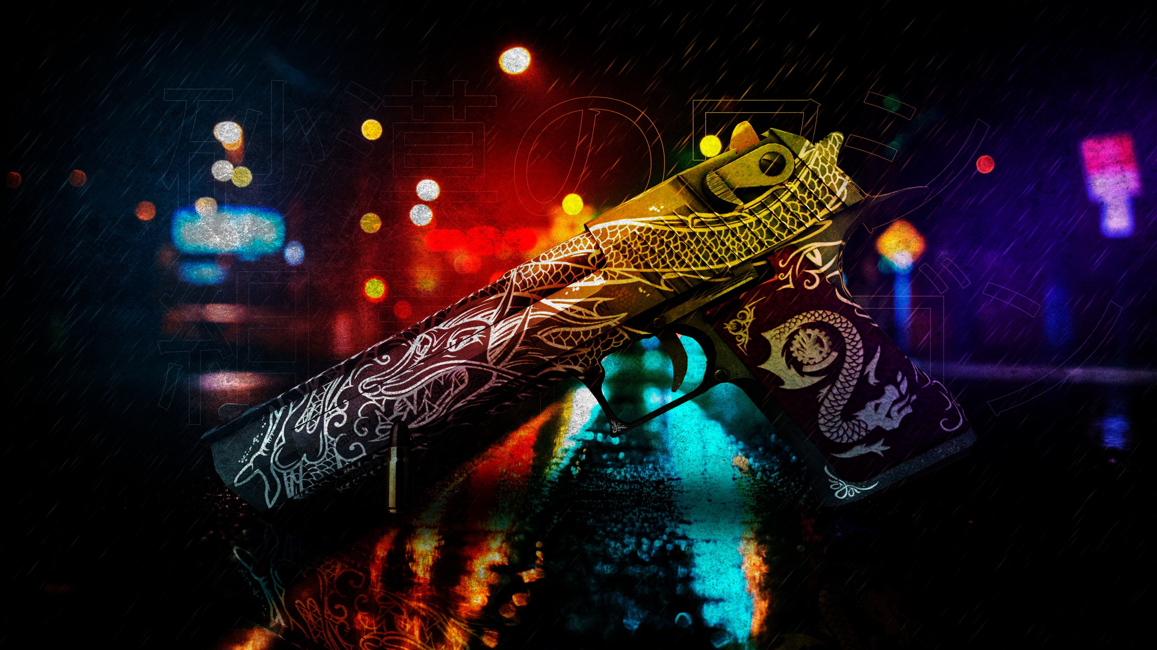 4K, Gun, Counter Strike: Global Offensive, Weapon, Valve, Colorful, PC Gaming Gallery HD Wallpaper